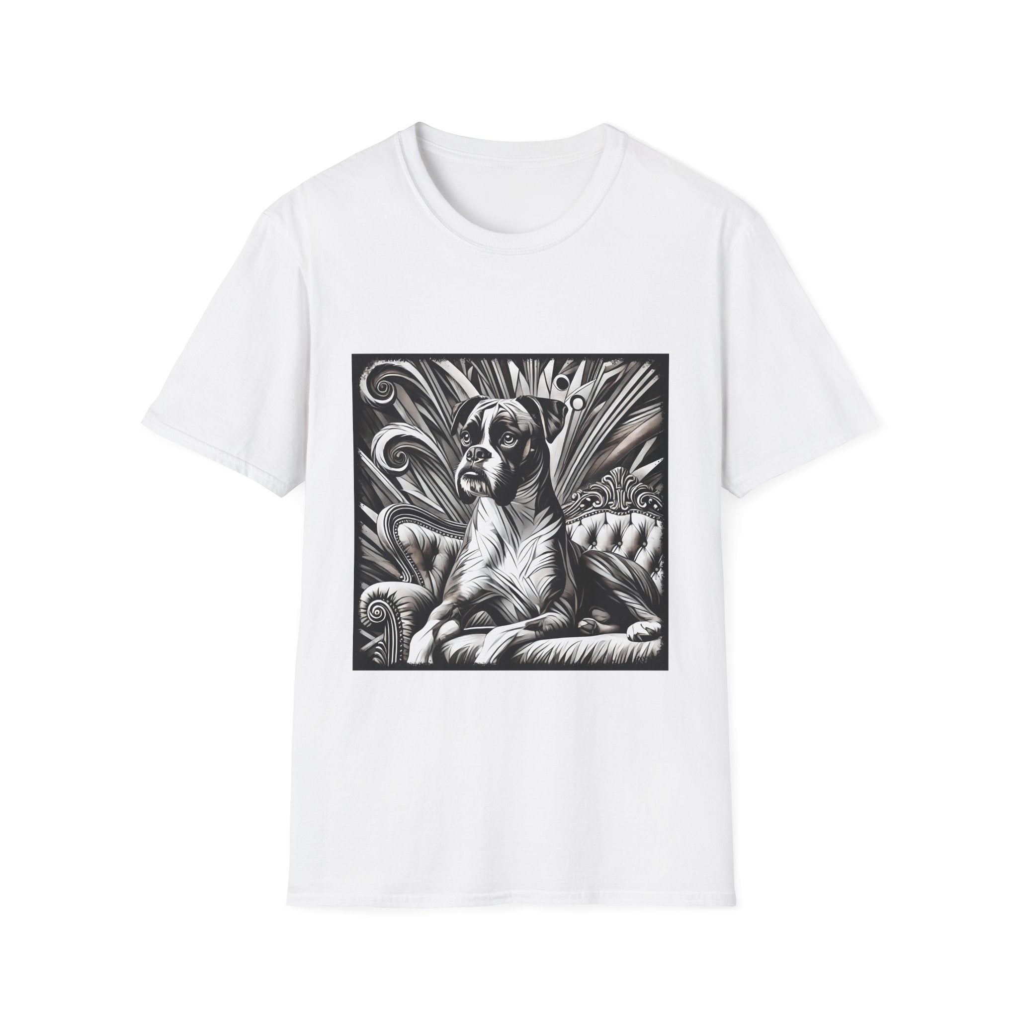 Boxer B&W Bold | Unisex Dog T-Shirt