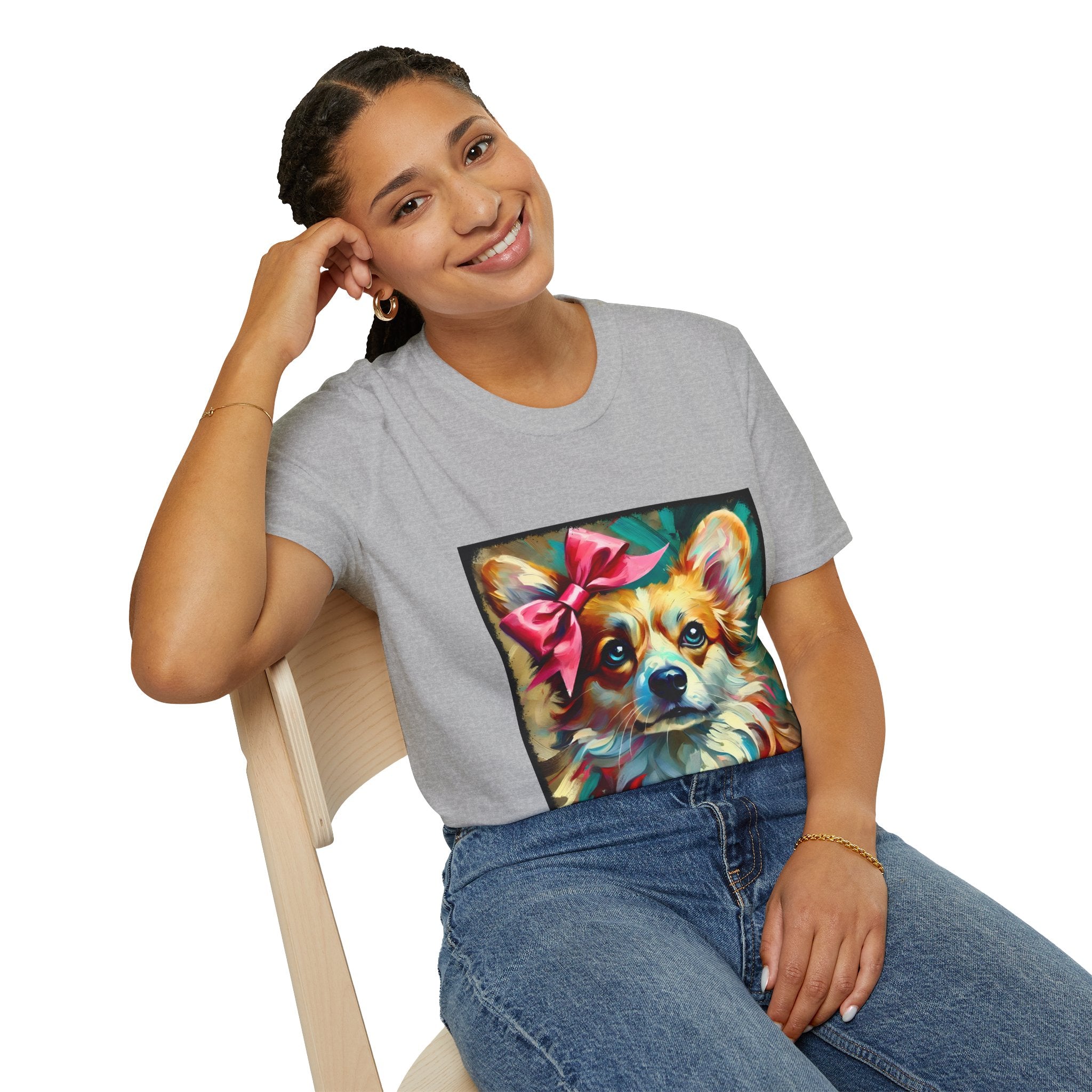 Pembroke Welsh Corgi Teal Classic | Unisex Dog T-Shirt