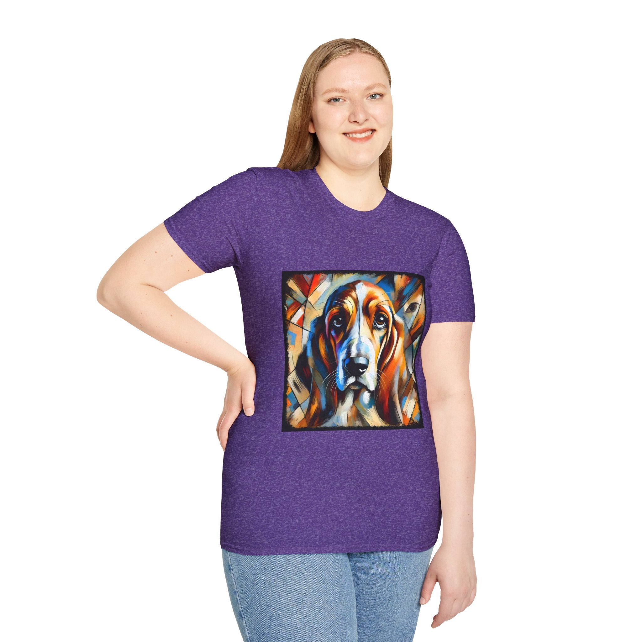 Basset Hound Bold Swirl | Unisex Dog T-Shirt