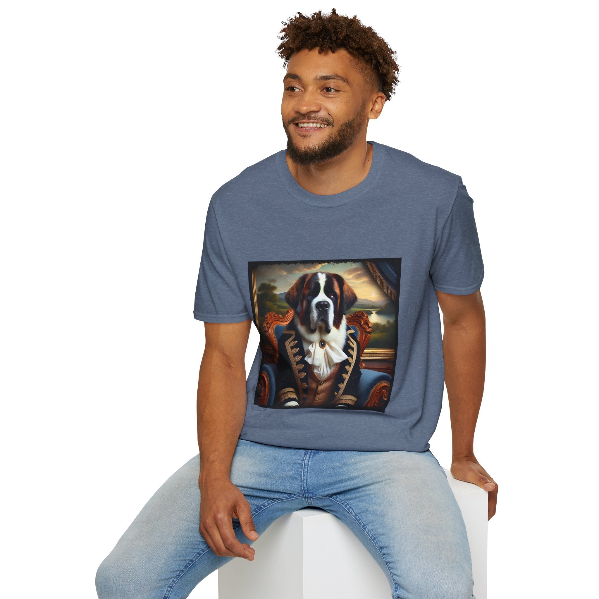 Saint Bernard Dashing Duke | Unisex Dog T-Shirt
