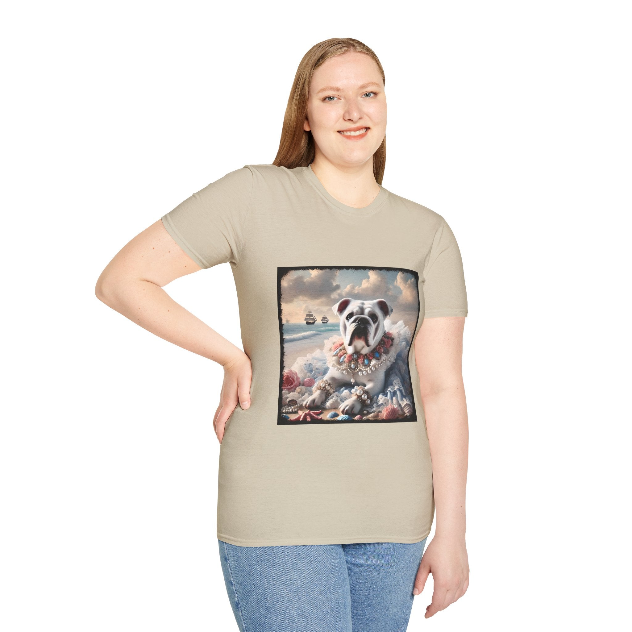 Bulldog Beach Dream | Unisex Dog T-Shirt