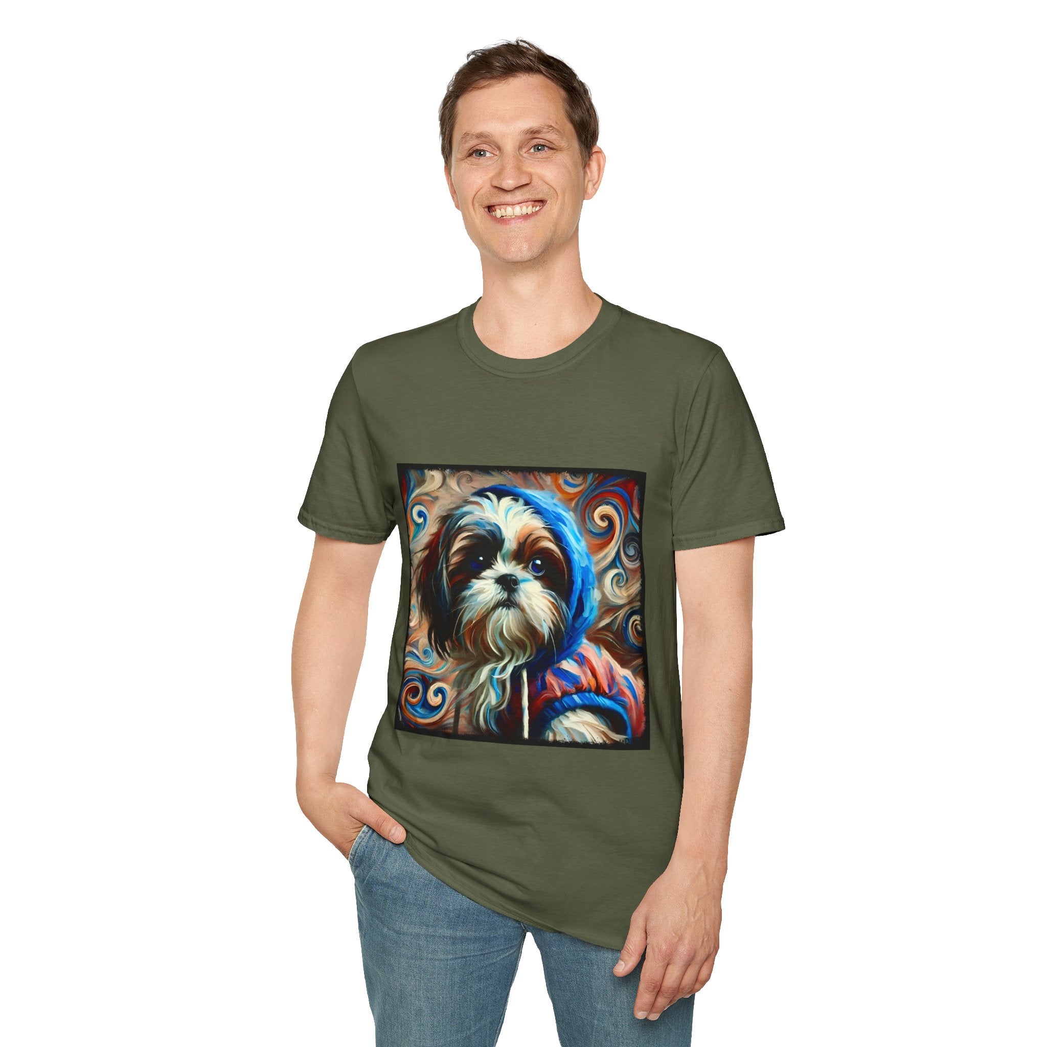 Shih Tzu Lowkey Swirl | Unisex Dog T-Shirt