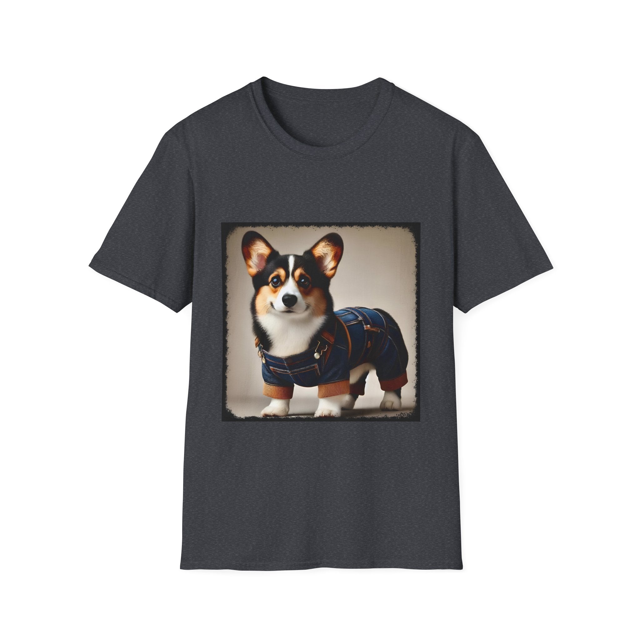Pembroke Welsh Corgi Denim Doll | Unisex Dog T-Shirt