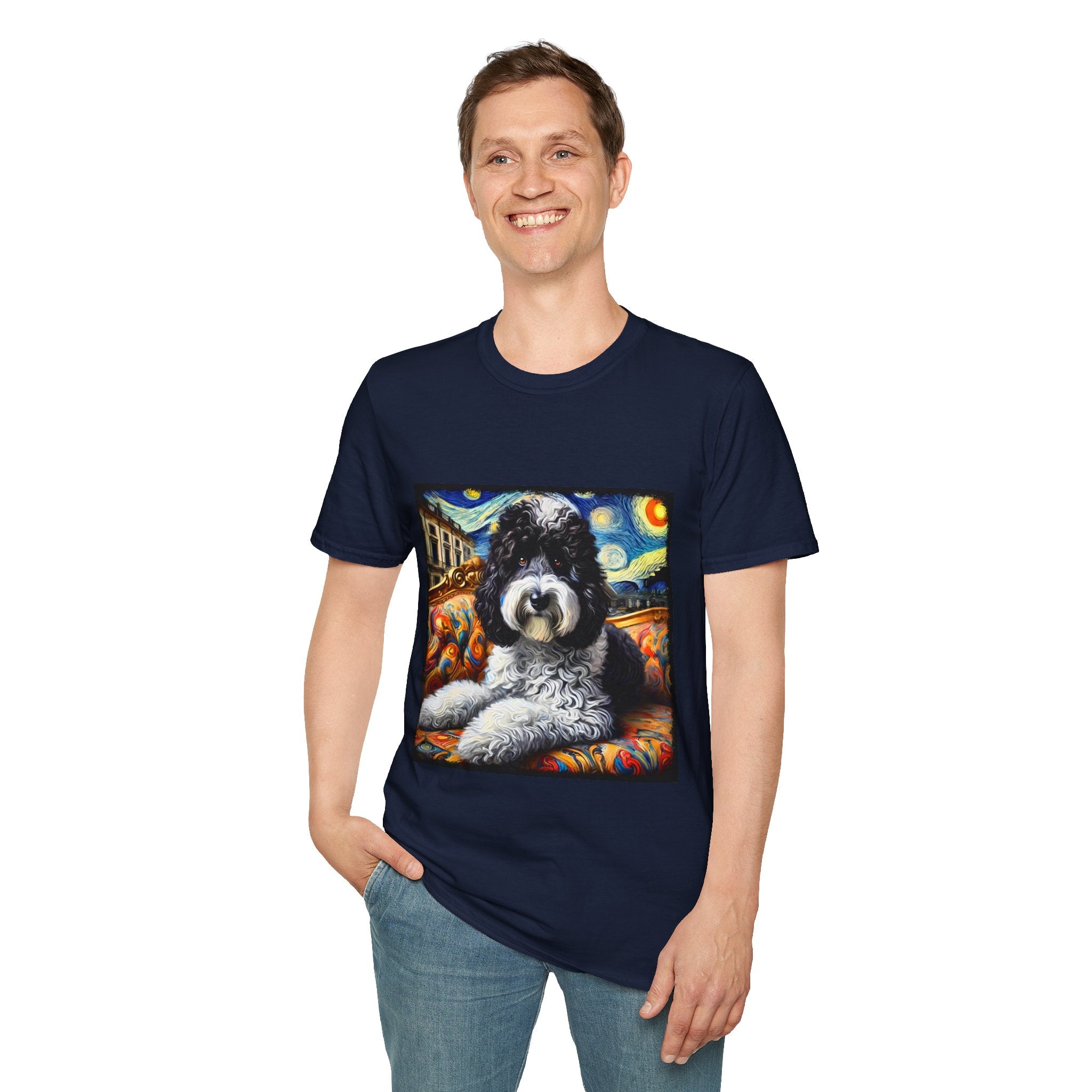 Sheepadoodle Starry Swirl | Unisex Dog T-Shirt