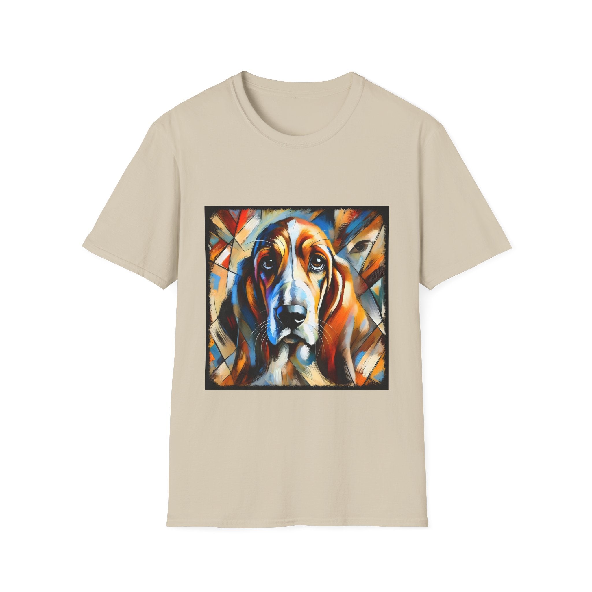 Basset Hound Bold Swirl | Unisex Dog T-Shirt
