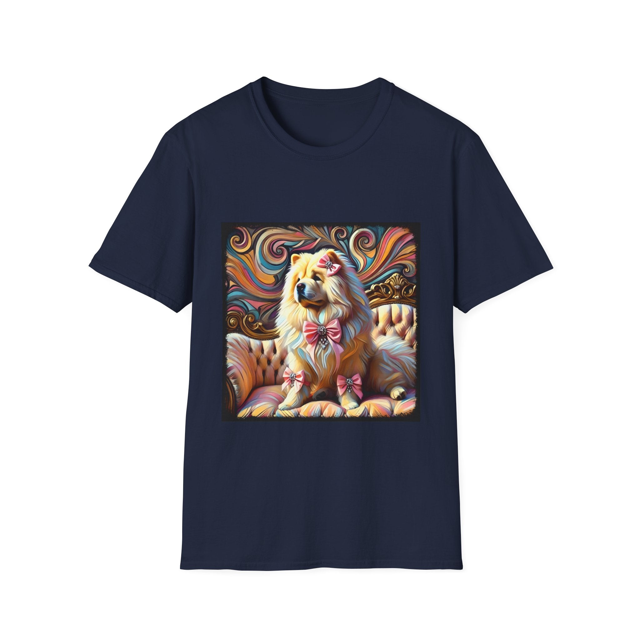 Chow Chow Pink Swirl | Unisex Dog T-Shirt