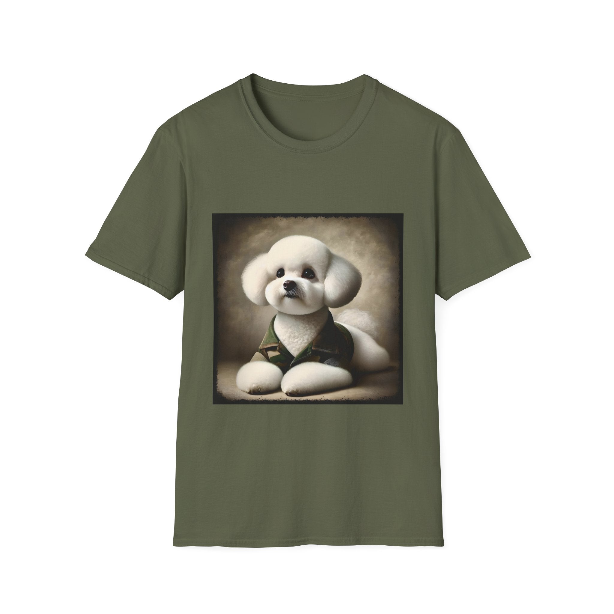 Bichon Frise Camo Cutie | Unisex Dog T-Shirt