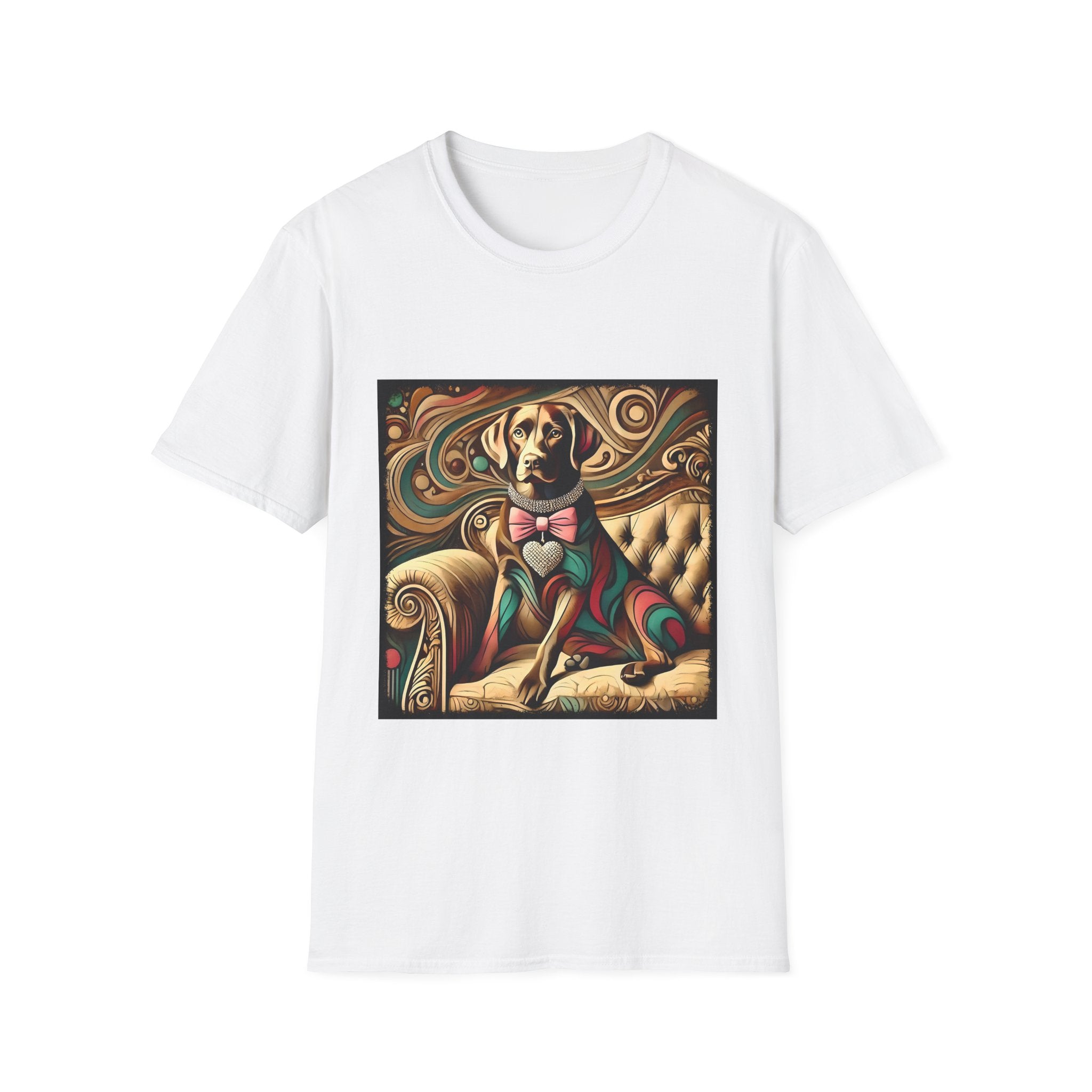 Labrador Retriever Warm Diamond Swirl | Unisex Dog T-Shirt