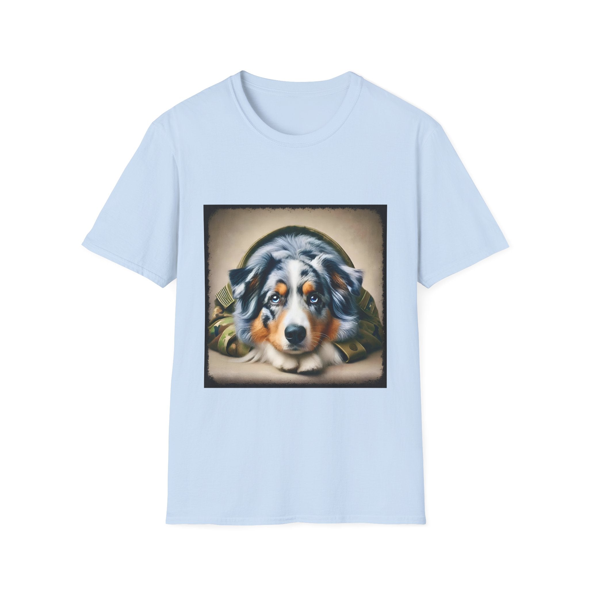 Australian Shepherd Camo Muse | Unisex Dog T-Shirt