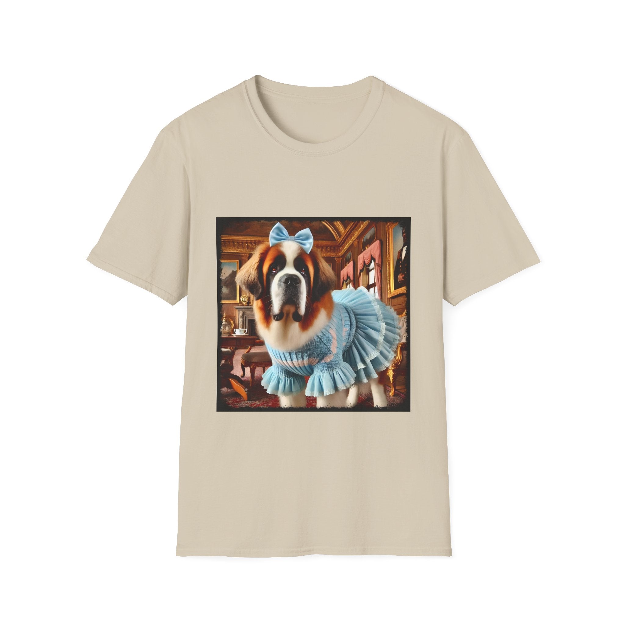Saint Bernard Posh Pearl | Unisex Dog T-Shirt