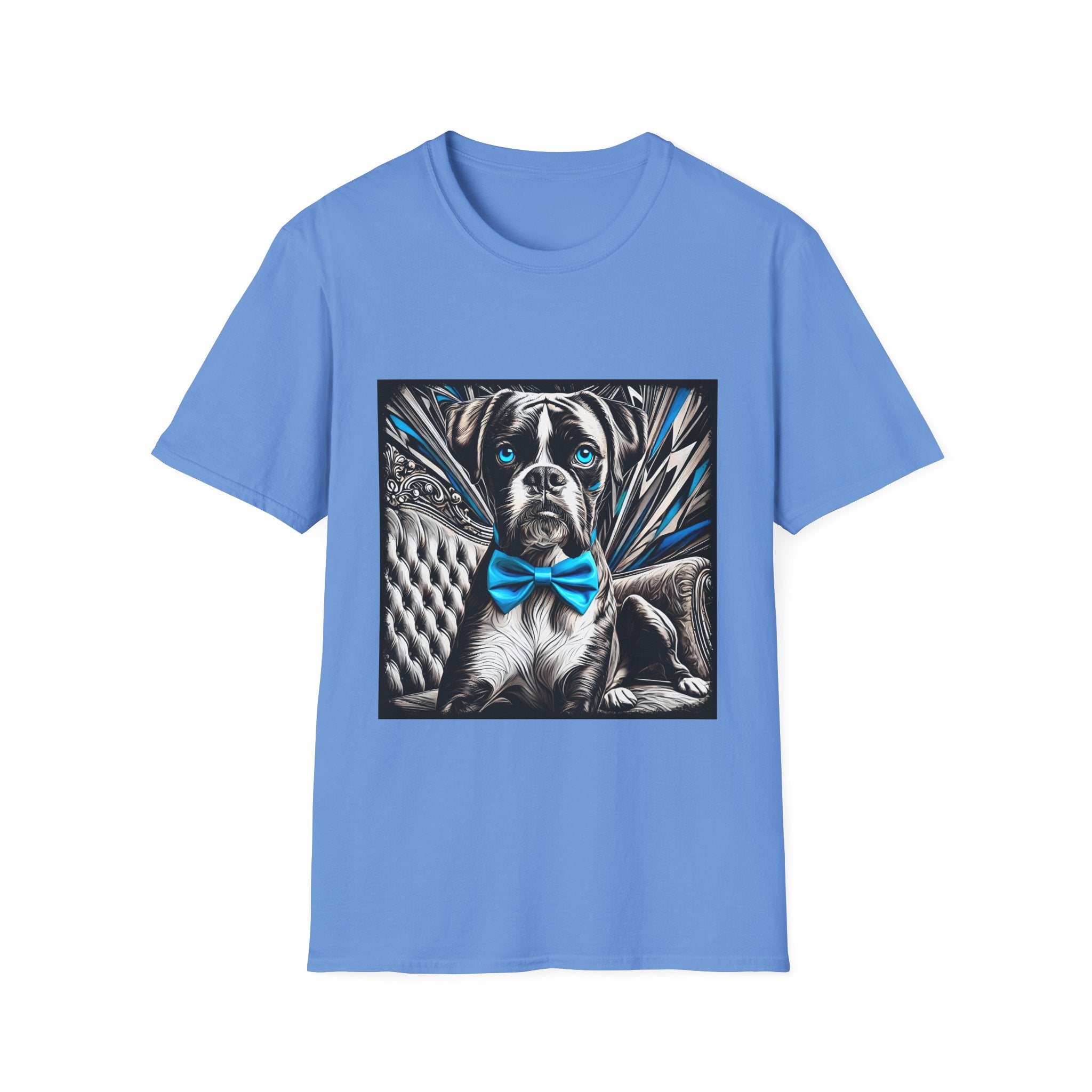 Boxer B&W Bold Blue Eyes | Unisex Dog T-Shirt