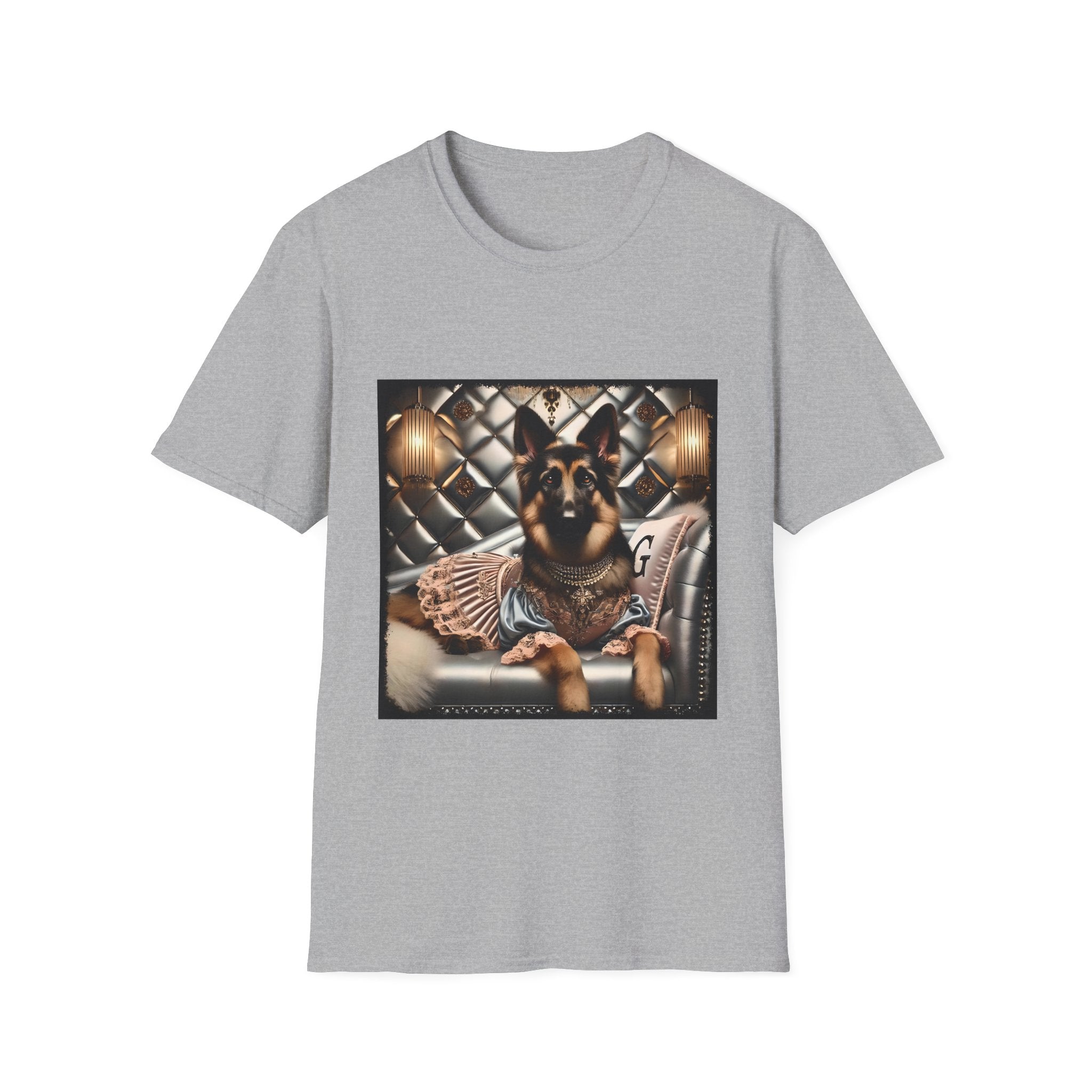 German Shepherd Elegant Muse | Unisex Dog T-Shirt