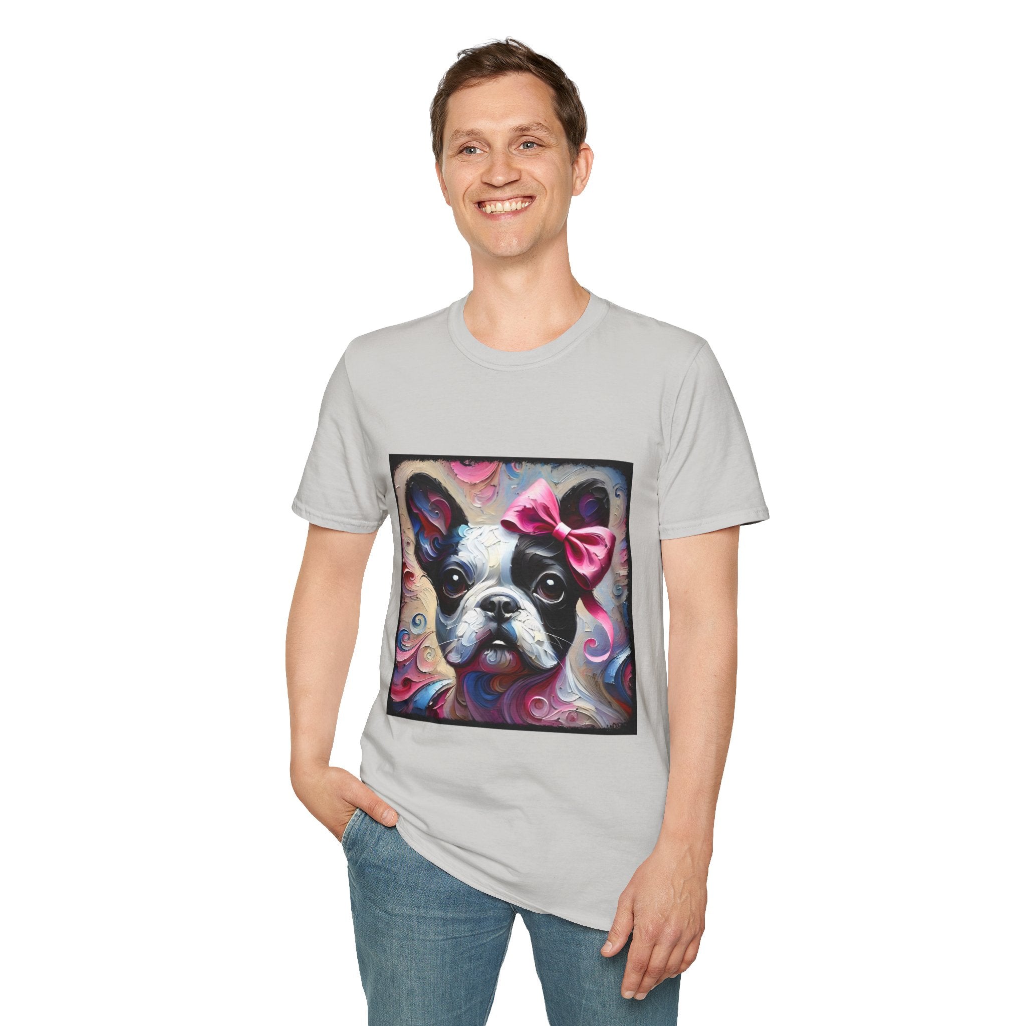 French Bulldog Textured Swirl | Unisex Dog T-Shirt