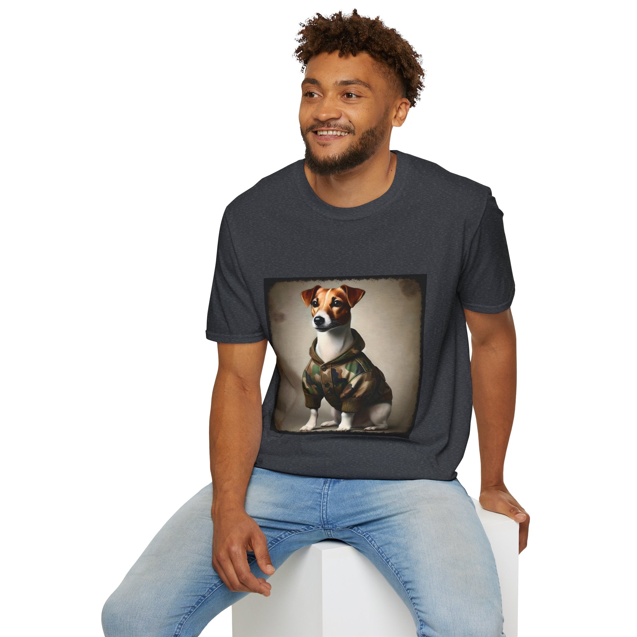 Jack Russell Terrier Camo Cutie | Unisex Dog T-Shirt