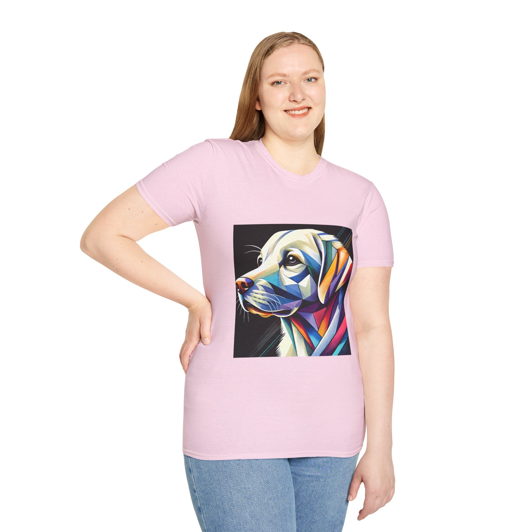 Labrador Retriever Multicolor Geometric | Unisex Dog T-Shirt