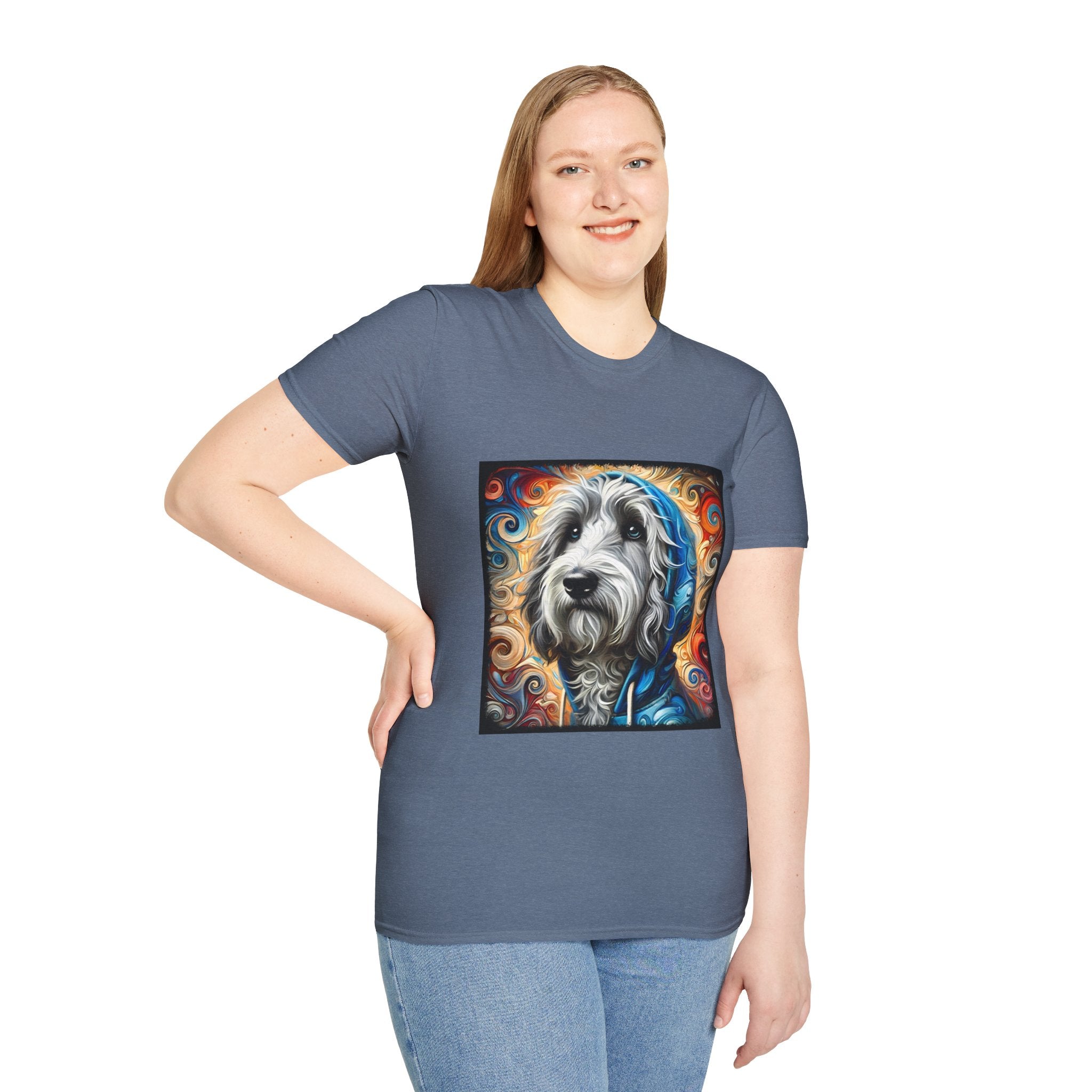 Sheepadoodle Urban Swirl | Unisex Dog T-Shirt