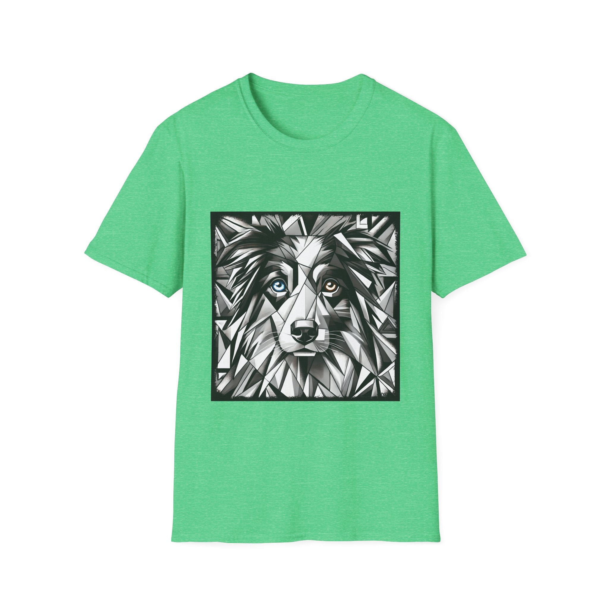 Australian Shepherd Bold Eyes Geometric | Unisex Dog T-Shirt
