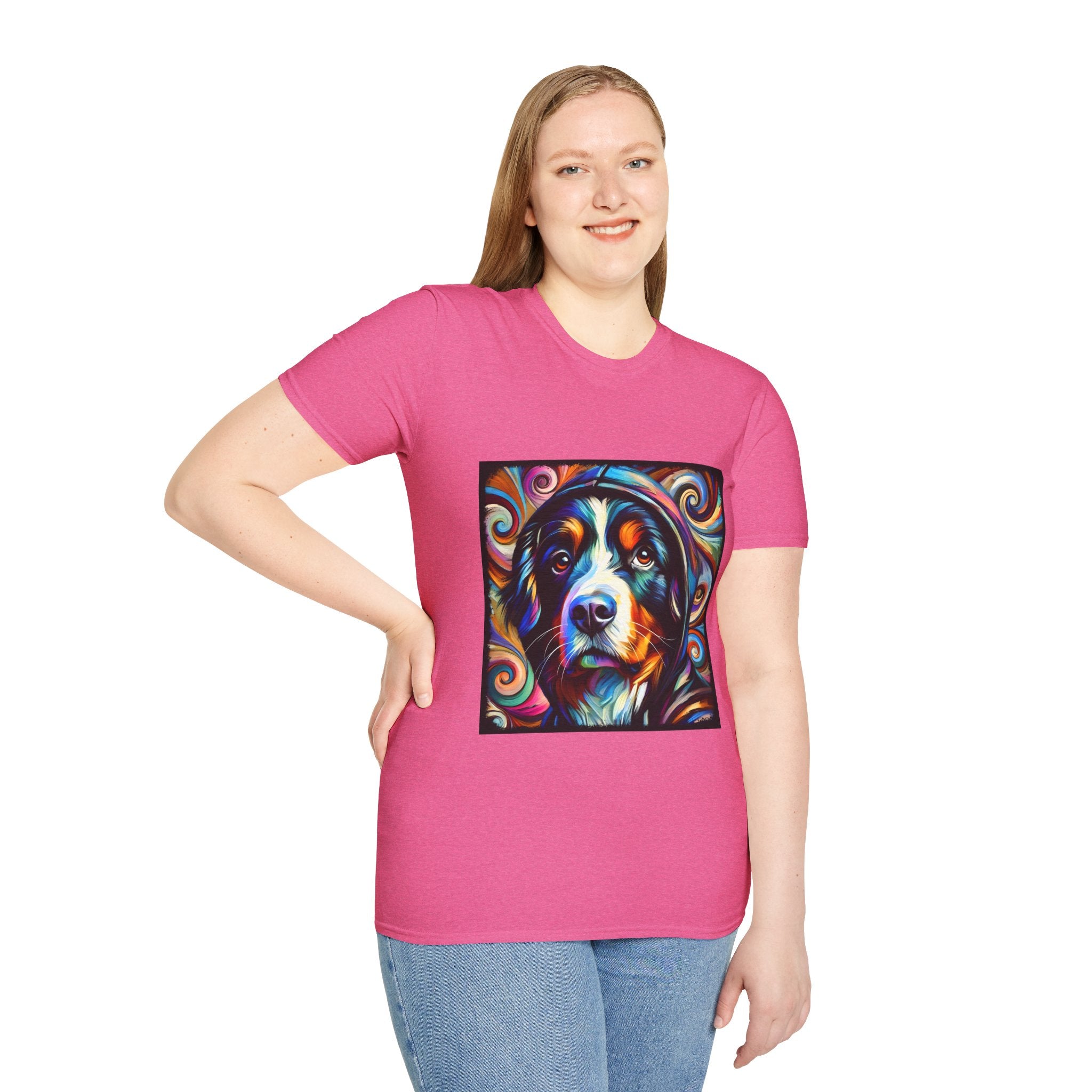 Bernese Mountain Dog Relaxed Swirl | Unisex Dog T-Shirt