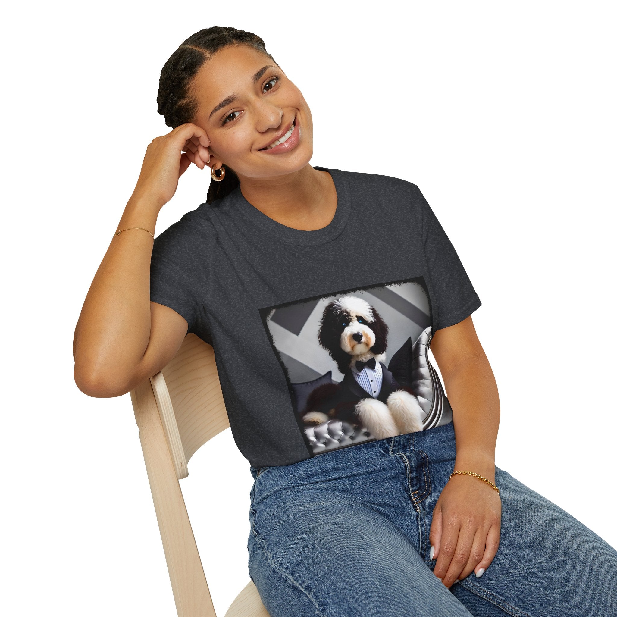Sheepadoodle Distinguished Gent | Unisex Dog T-Shirt