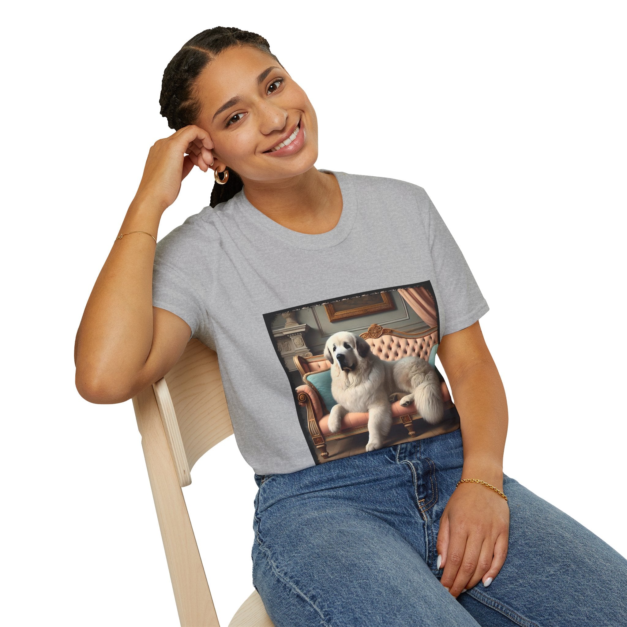 Great Pyrenees Poised Portrait | Unisex Dog T-Shirt