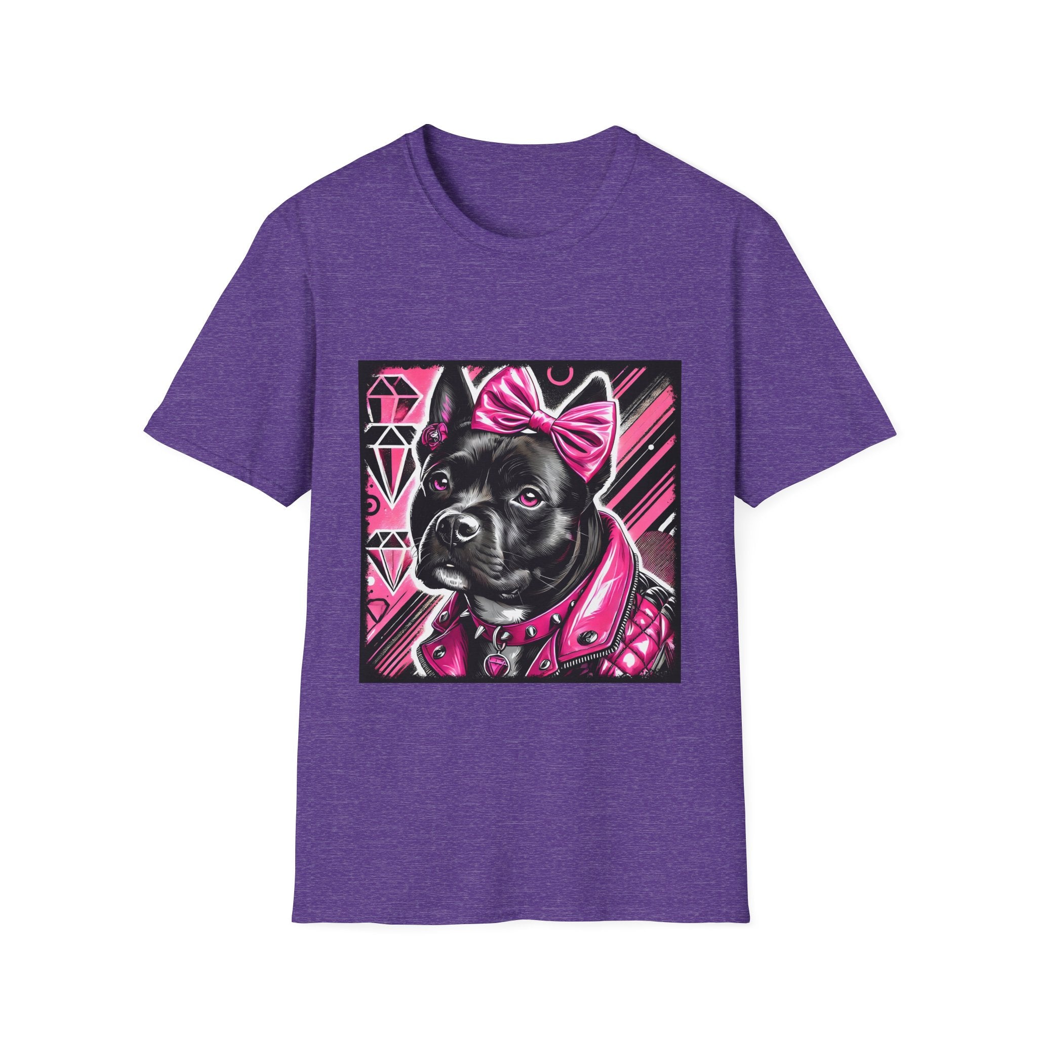 American Pit Bull Terrier Pink Princess Bold  | Unisex Dog T-Shirt