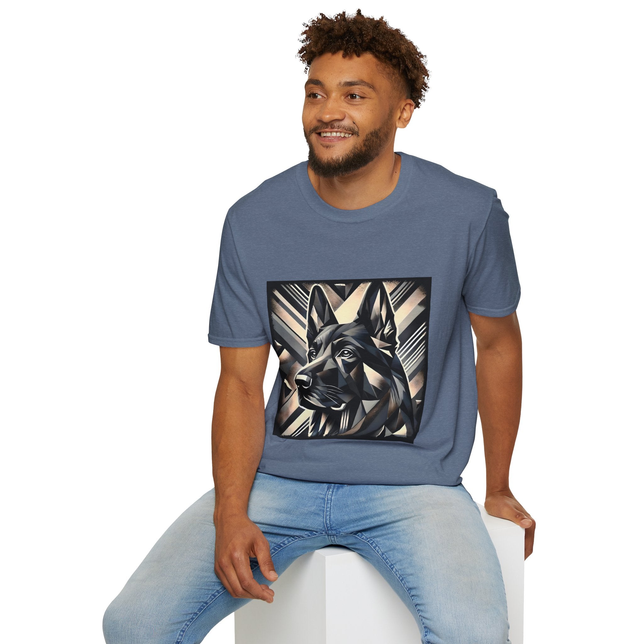 German Shepherd Geometric | Unisex Dog T-Shirt