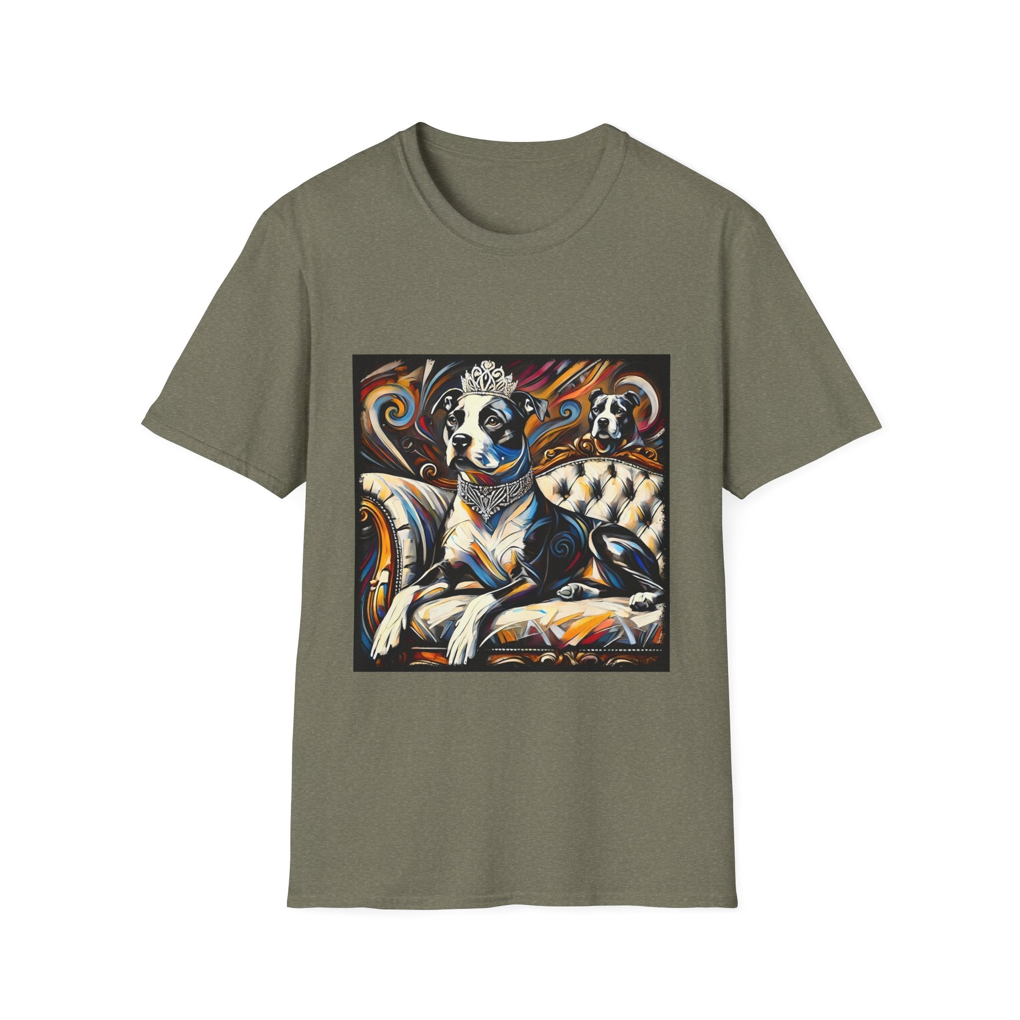 American Pit Bull Terrier Bold Princess Swirl  | Unisex Dog T-Shirt