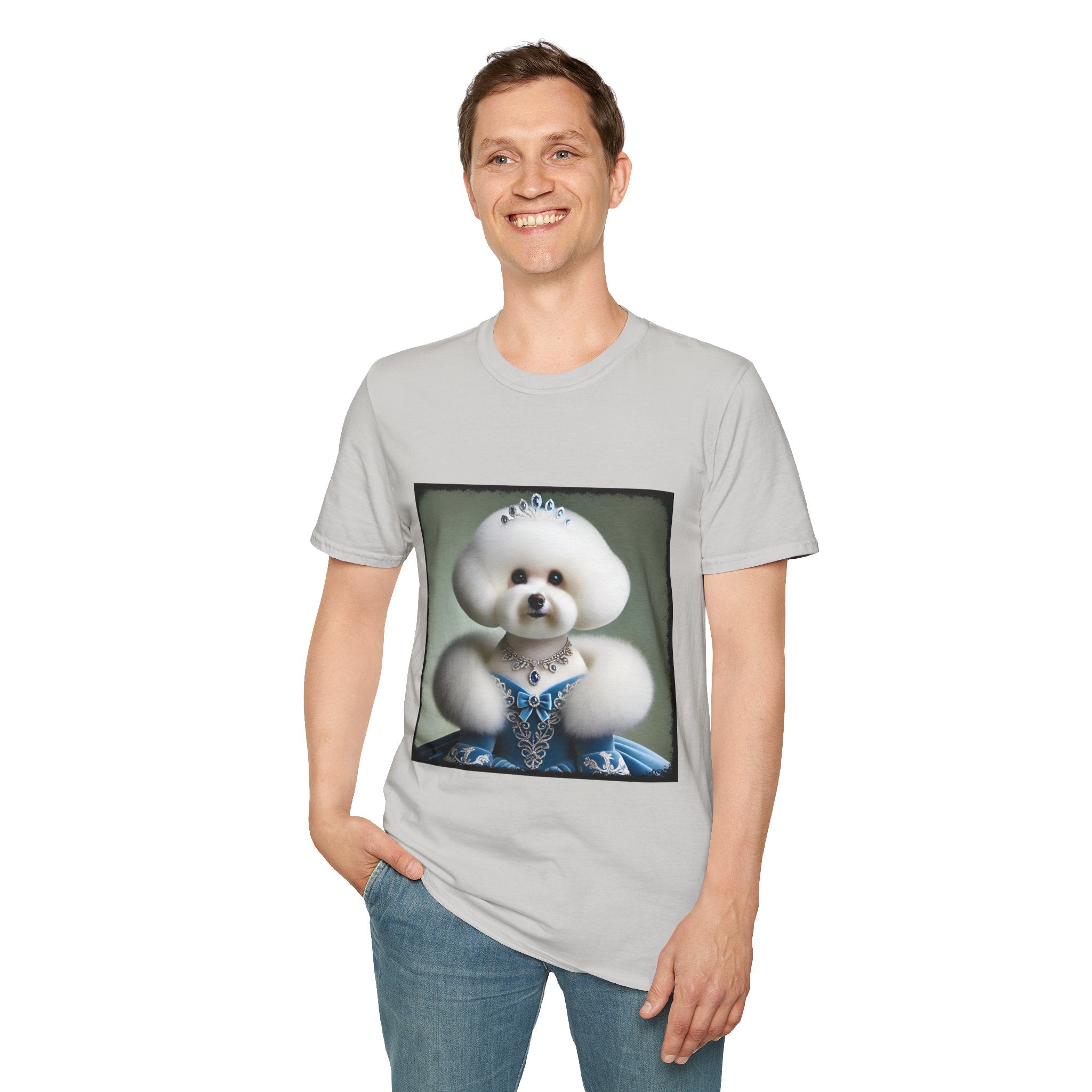 Bichon Frise Blue Belle | Unisex Dog T-Shirt