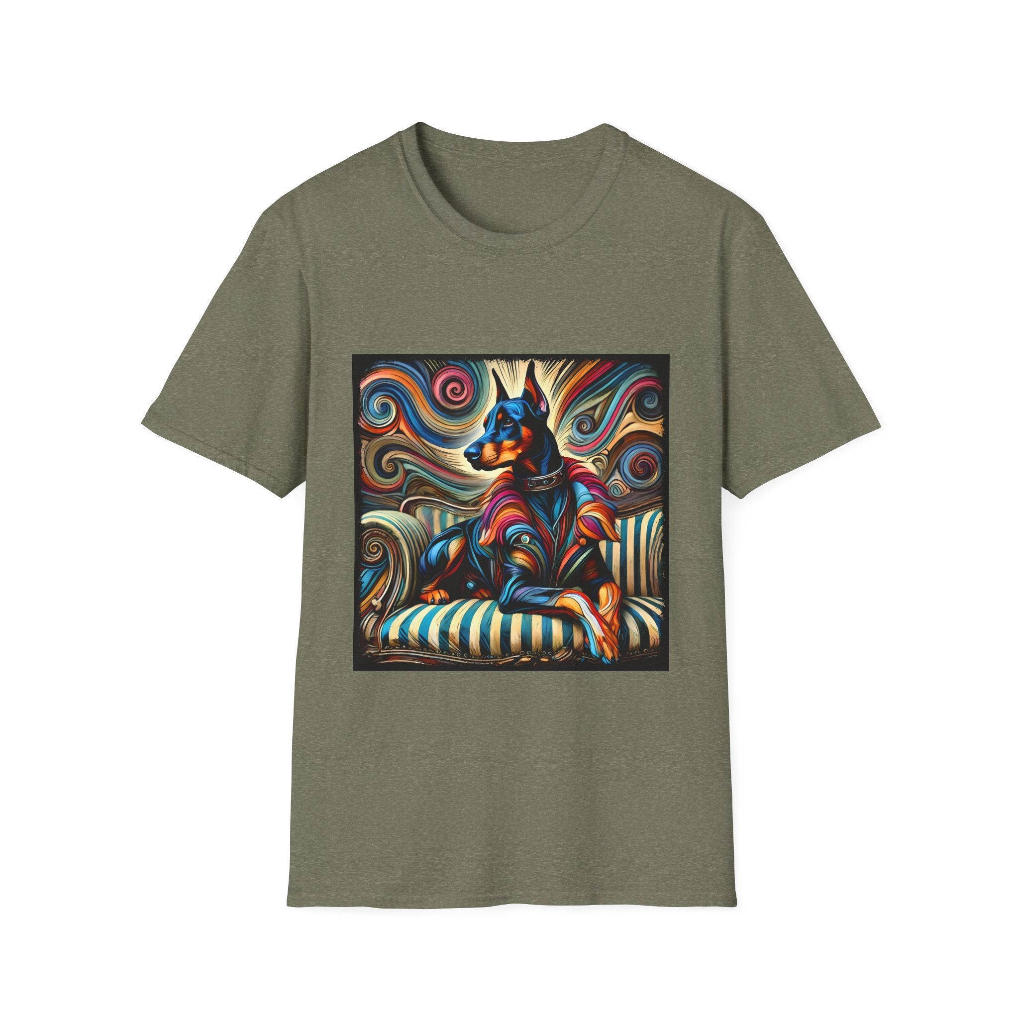Doberman Pinscher Vivid Rebel | Unisex Dog T-Shirt