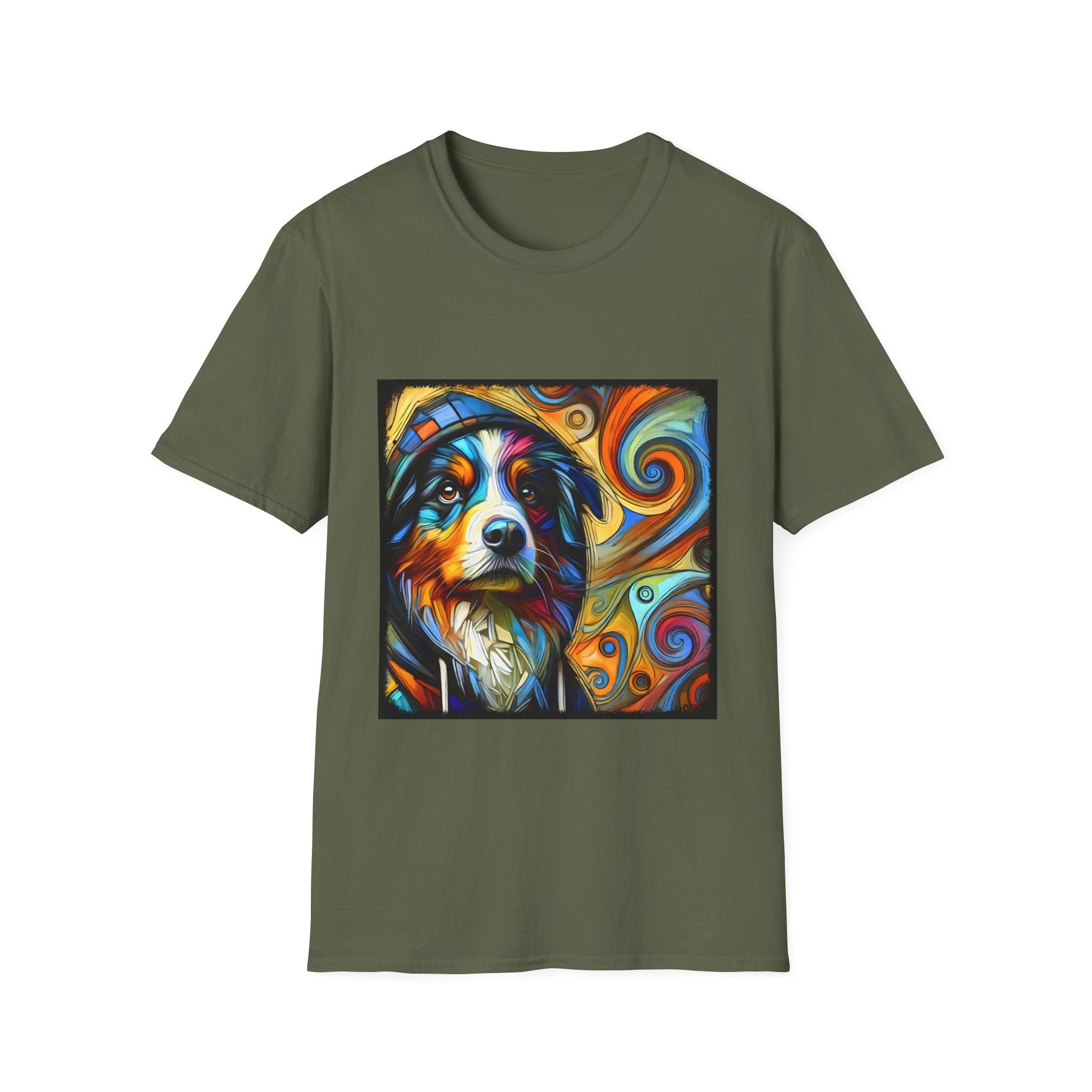 Australian Shepherd Relaxed Swirl | Unisex Dog T-Shirt