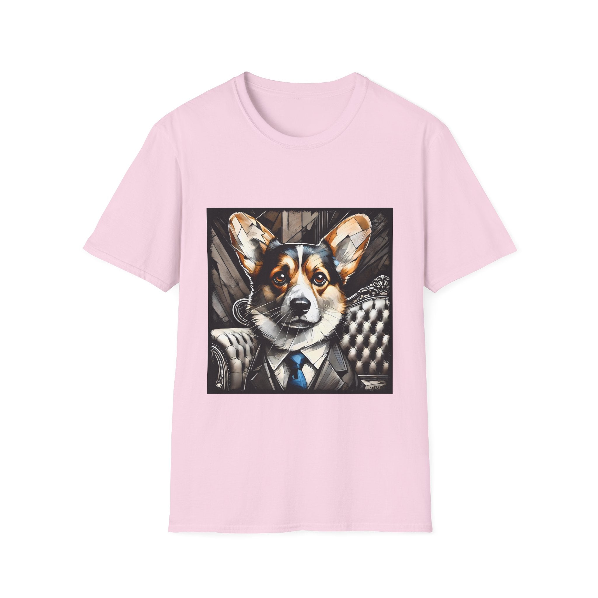 Pembroke Welsh Corgi B&W Bold Eyes | Unisex Dog T-Shirt