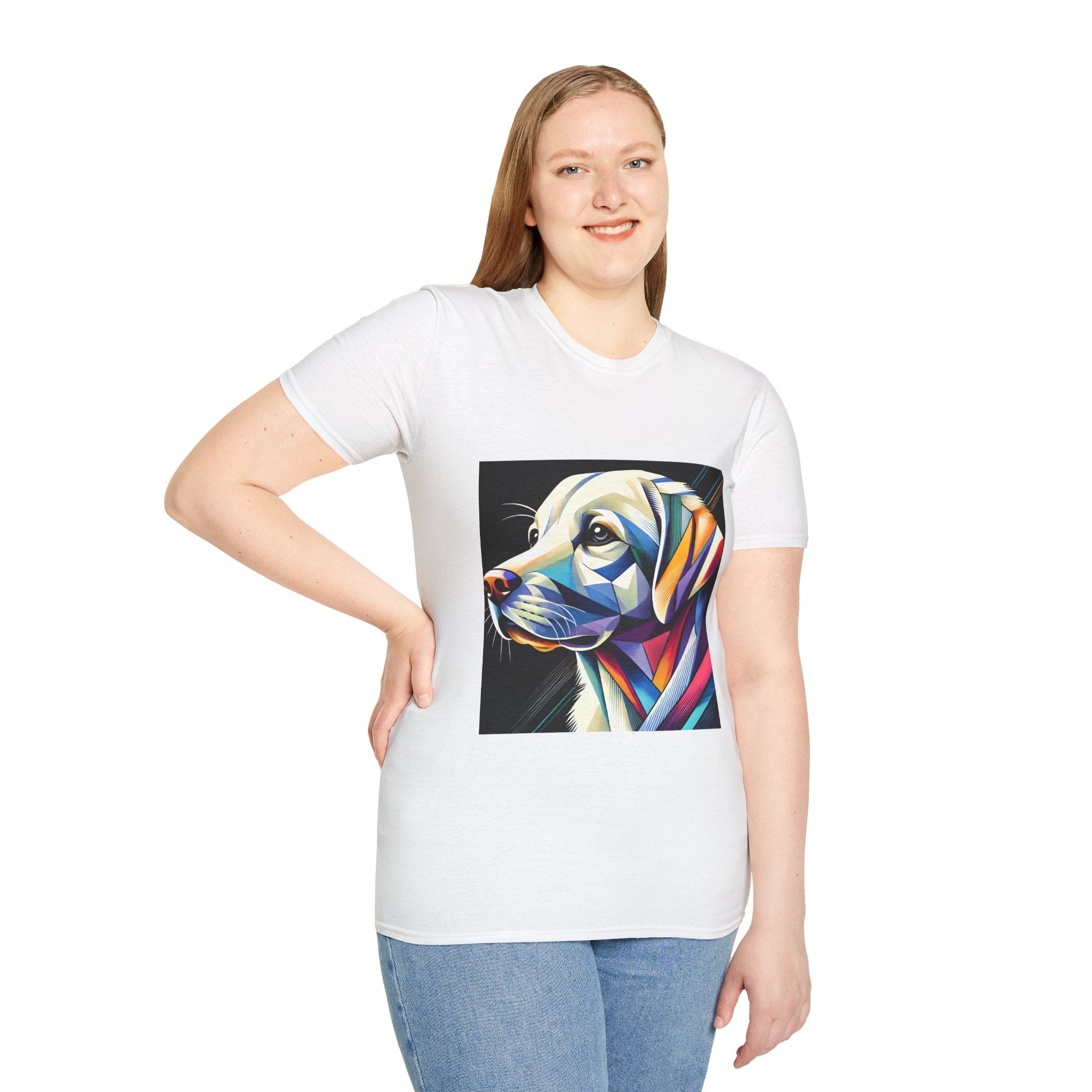 Labrador Retriever Multicolor Geometric | Unisex Dog T-Shirt