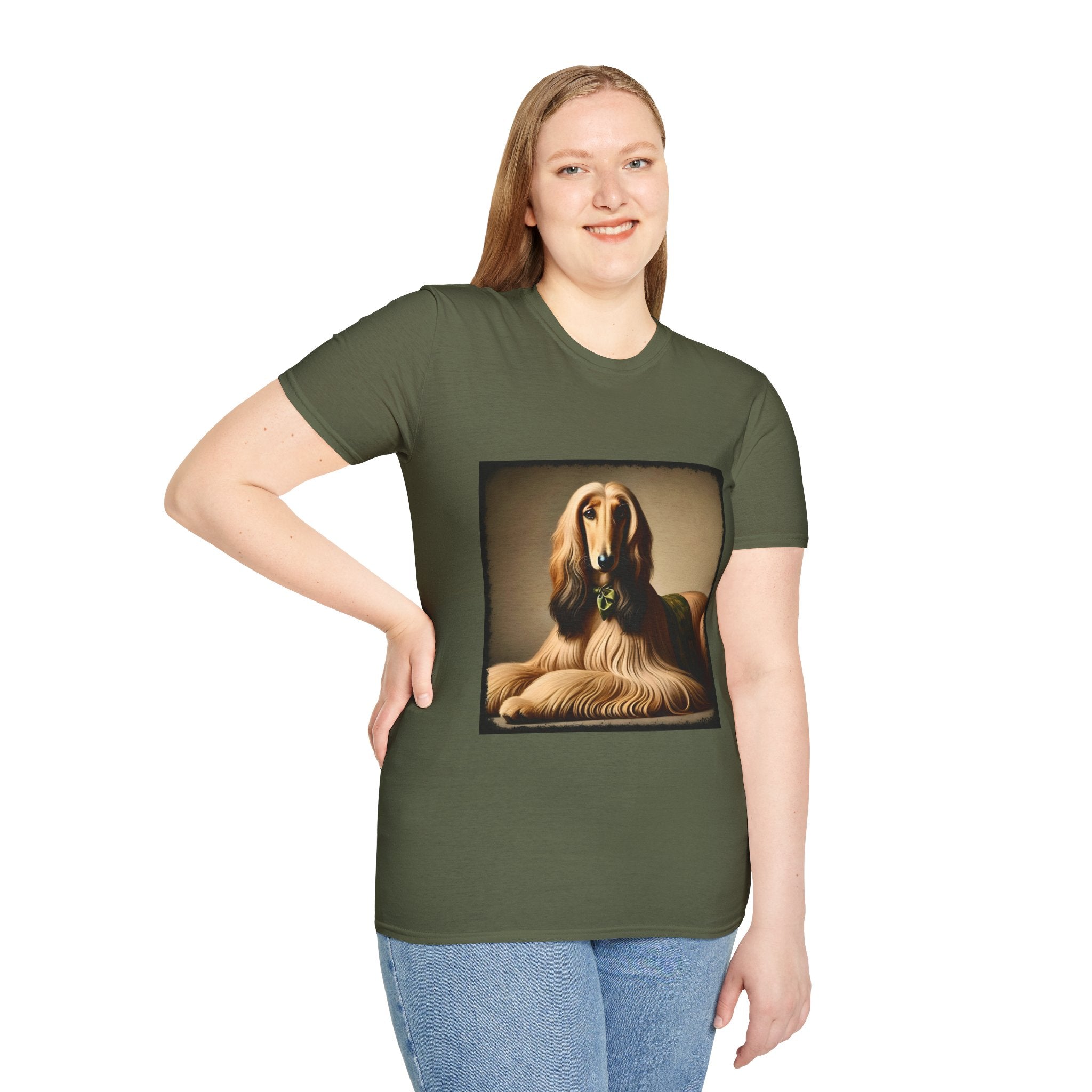 Afghan Hound Camo Cutie | Unisex Dog T-Shirt