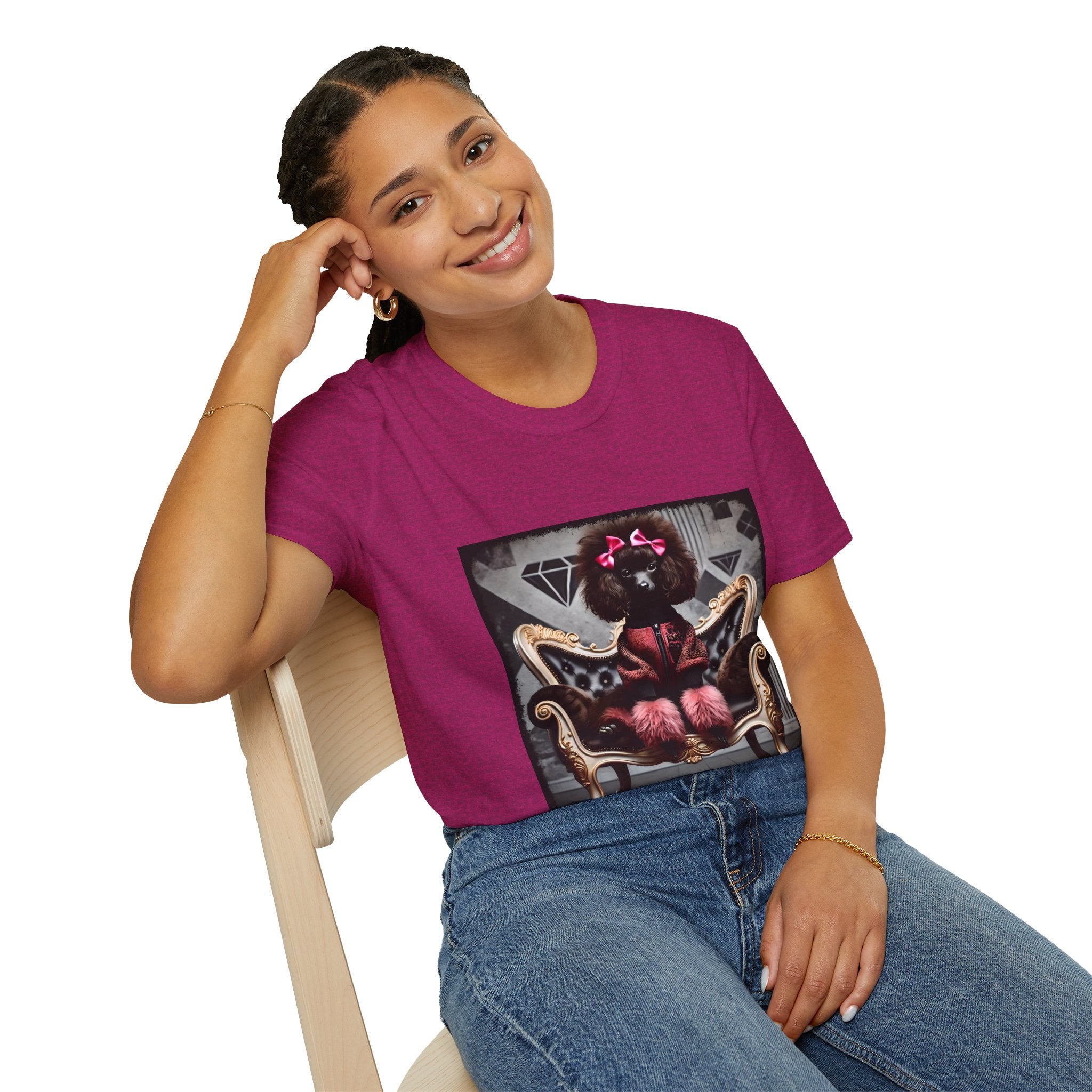 Poodle Pink Icon  | Unisex Dog T-Shirt