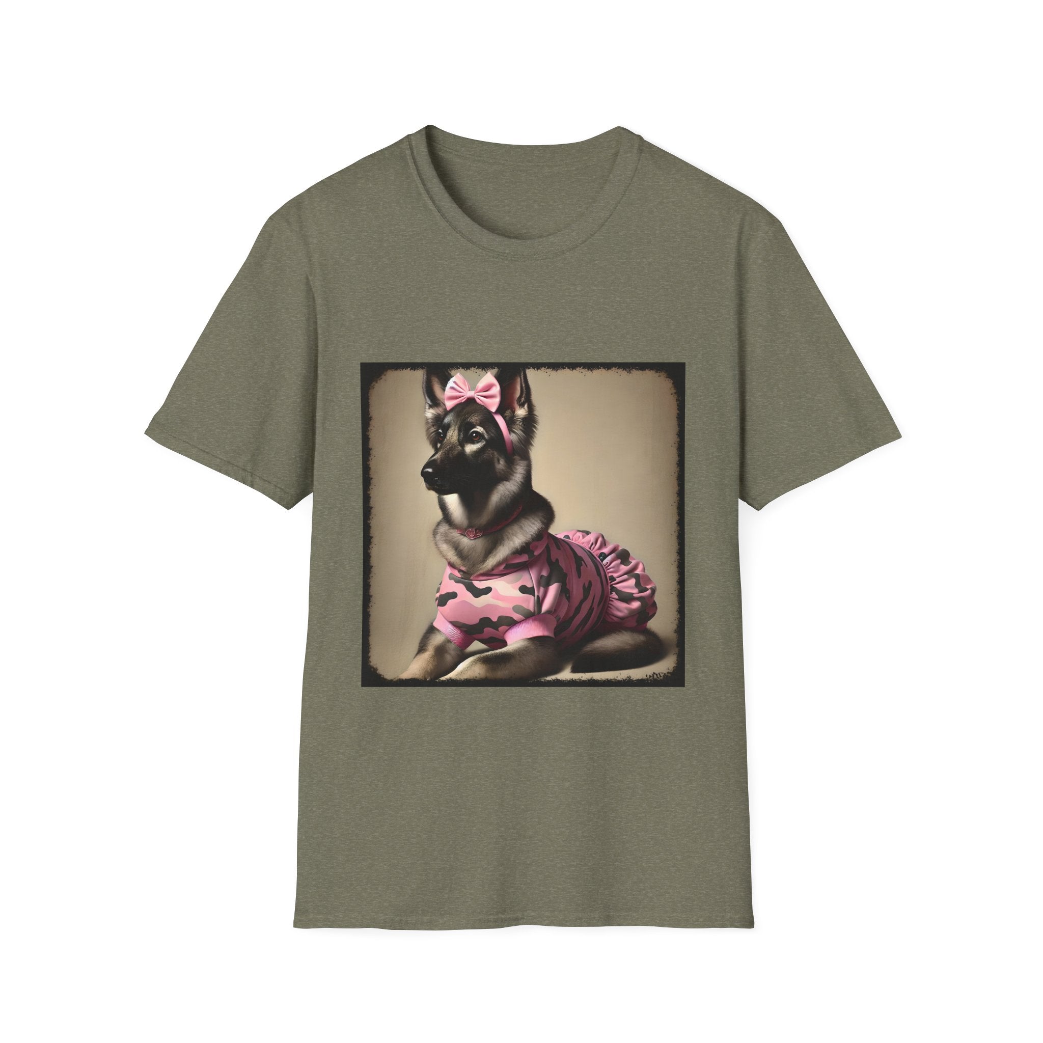 German Shepherd Camo Cutie II | Unisex Dog T-Shirt