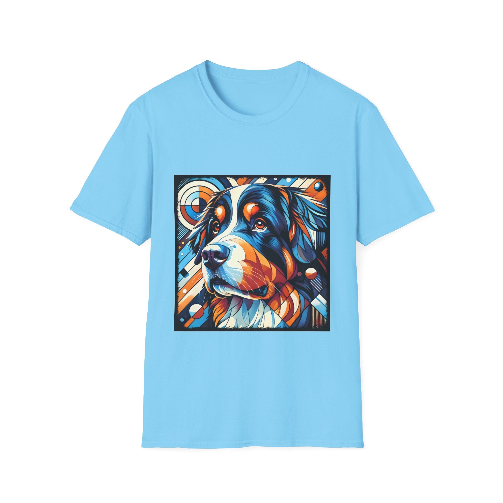Bernese Mountain Dog Bold Geometric | Unisex Dog T-Shirt