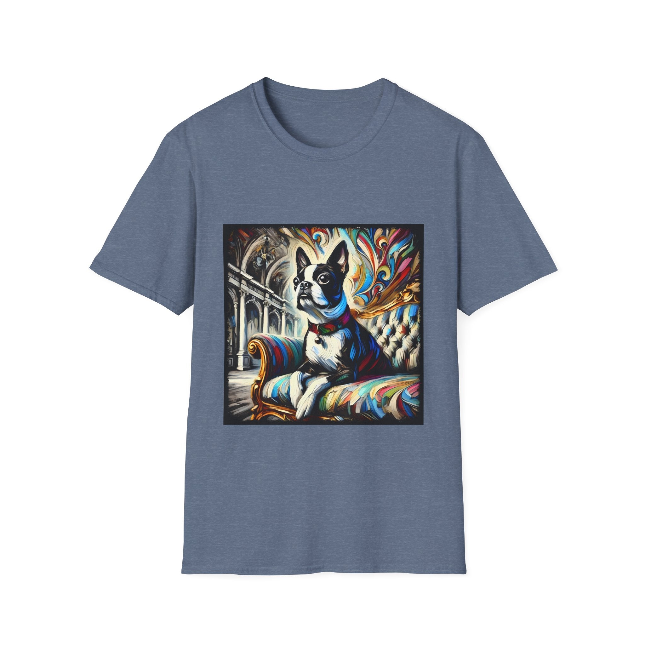 Boston Terrier Bold Swirl | Unisex Dog T-Shirt