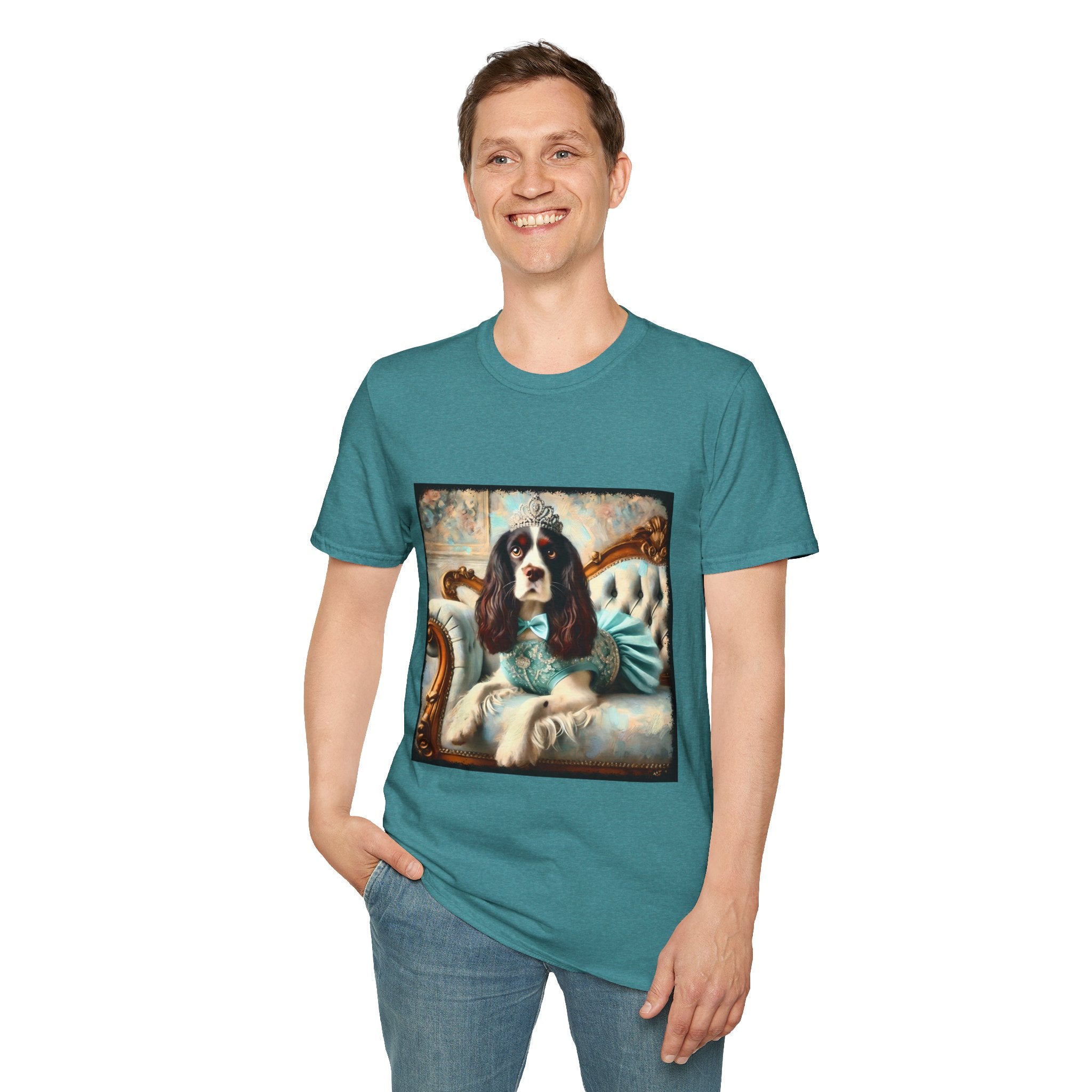 English Springer Spaniel Teal Princess Classic | Unisex Dog T-Shirt