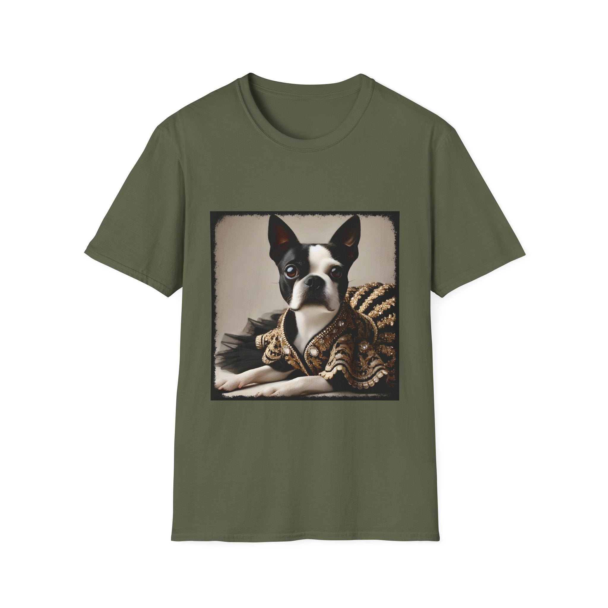 Boston Terrier Brocade Babe | Unisex Dog T-Shirt