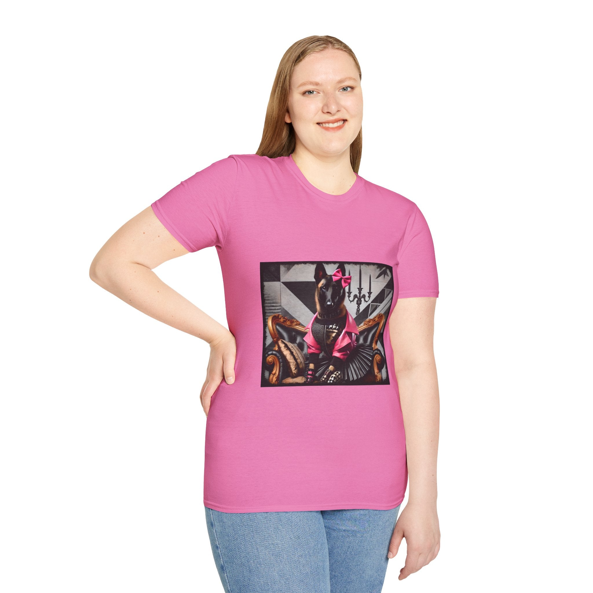 Belgian Malinois Pink Rocker | Unisex Dog T-Shirt