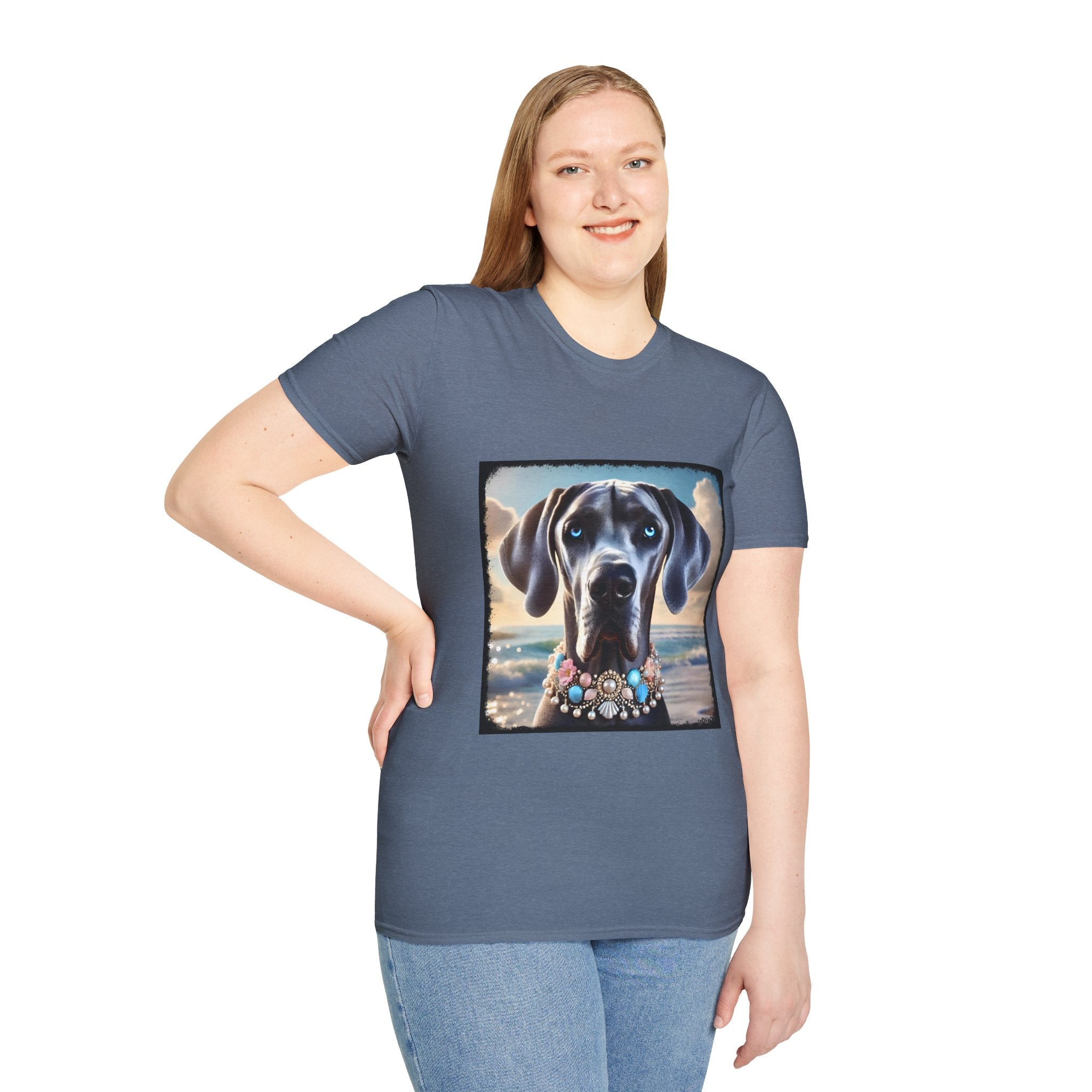 Great Dane Beach Beauty | Unisex Dog T-Shirt