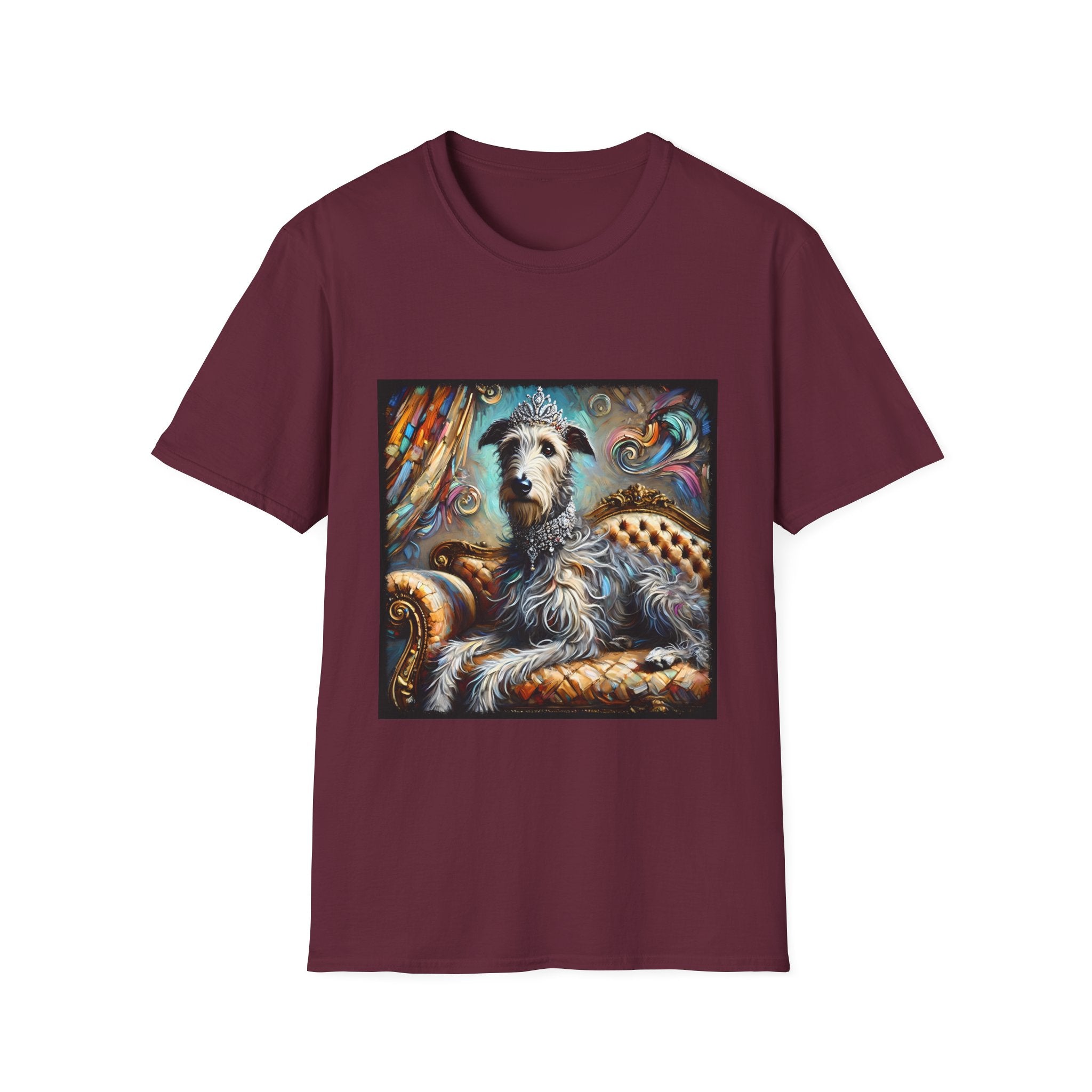 Irish Wolfhound Diamond Diva Swirl | Unisex Softstyle T-Shirt