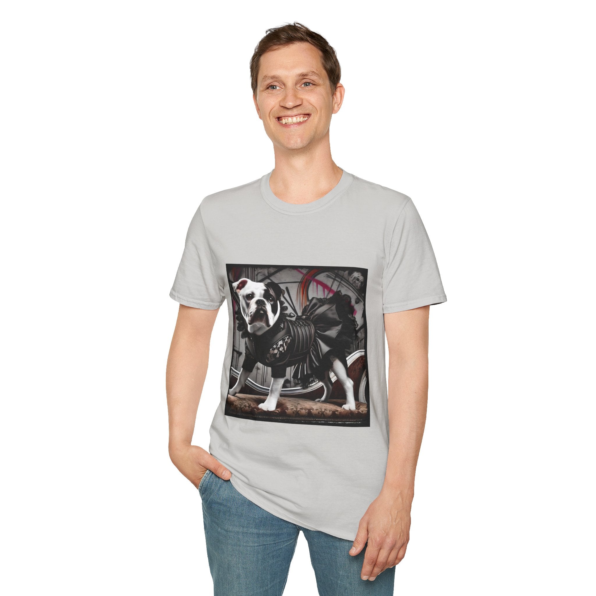 Bulldog Chic Charm | Unisex Dog T-Shirt
