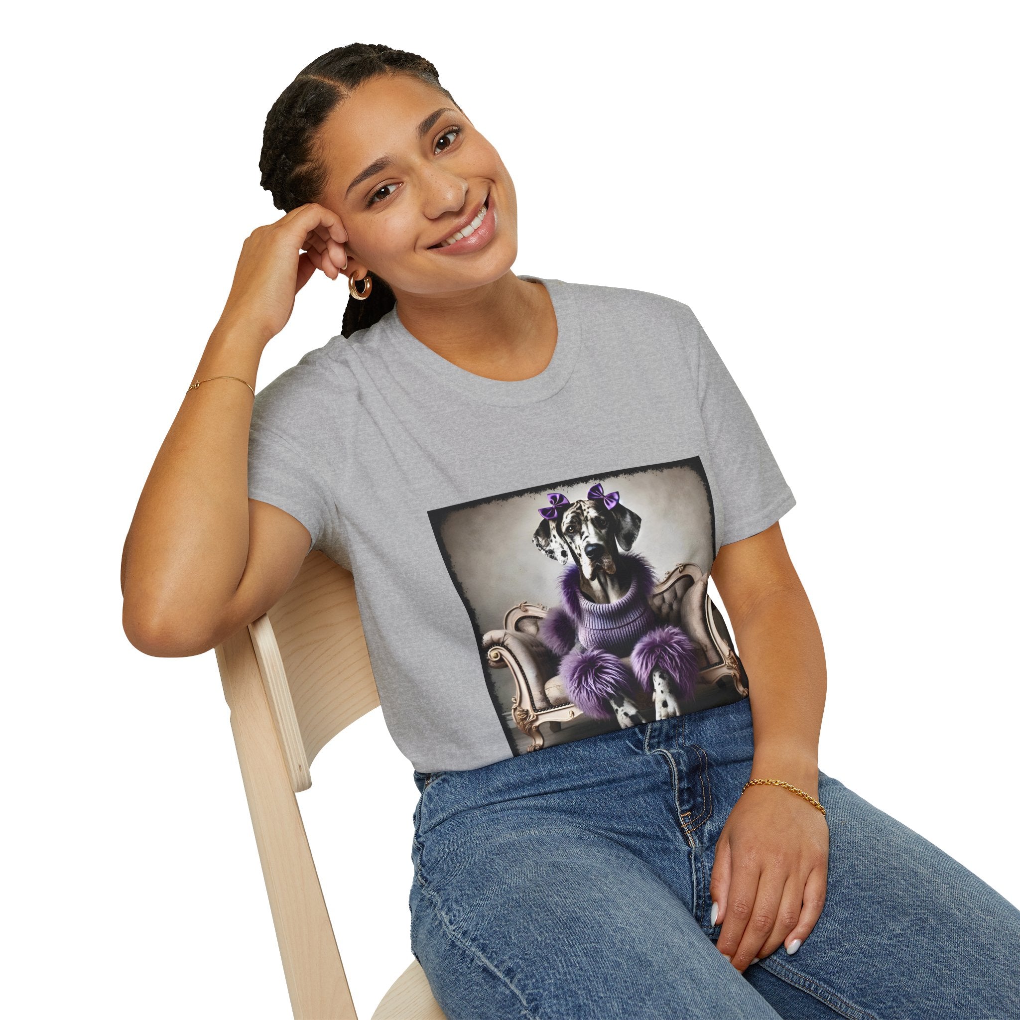 Great Dane Tall Glam | Unisex Dog T-Shirt