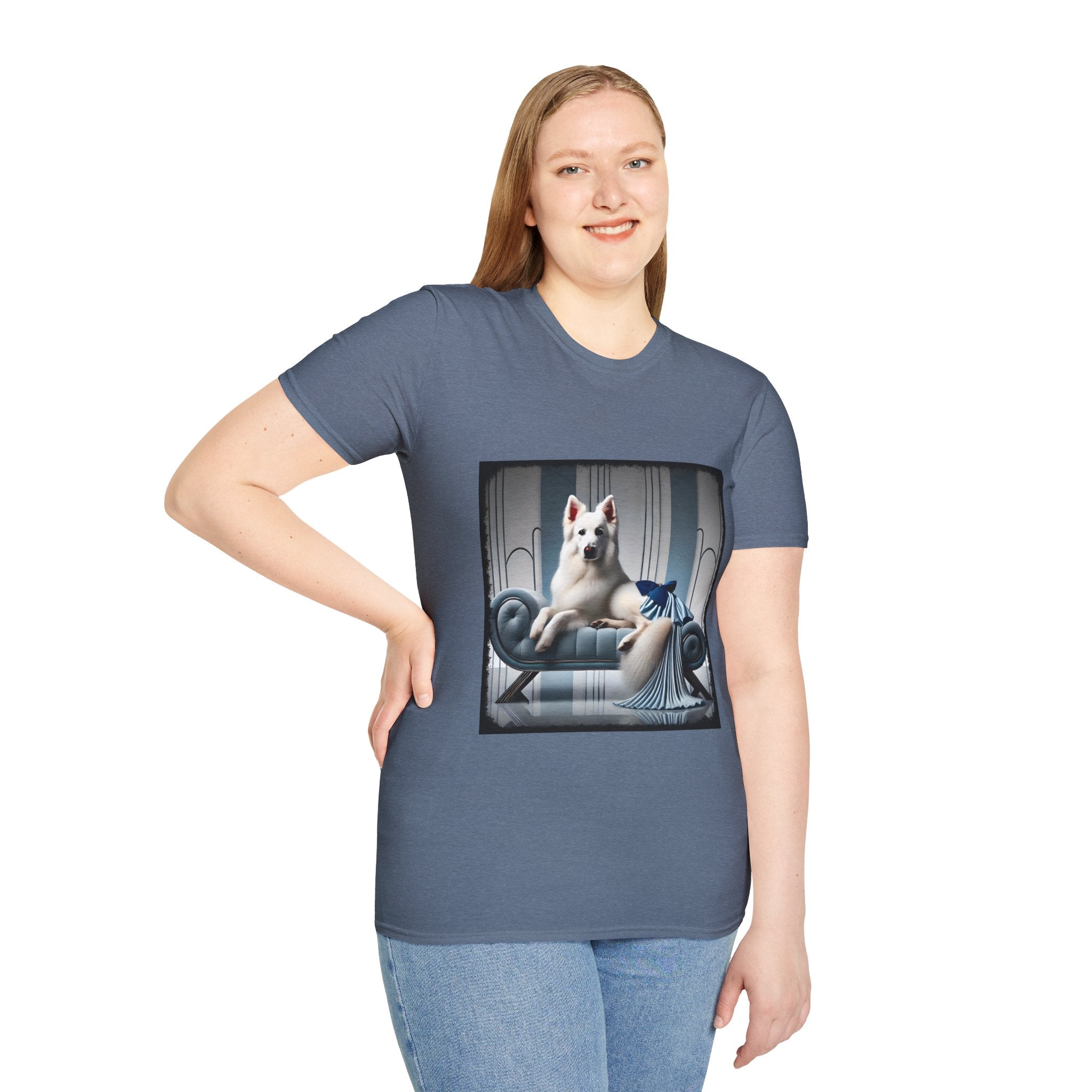 German Shepherd Blue Icon | Unisex Dog T-Shirt