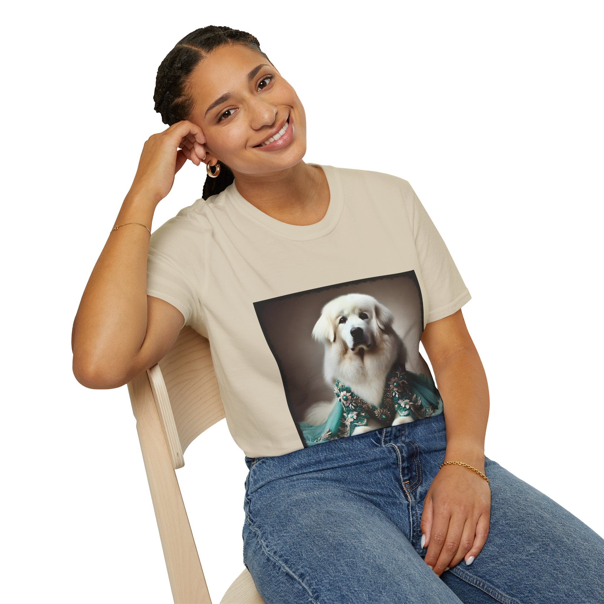 Great Pyrenees Elegant Doll | Unisex Dog T-Shirt