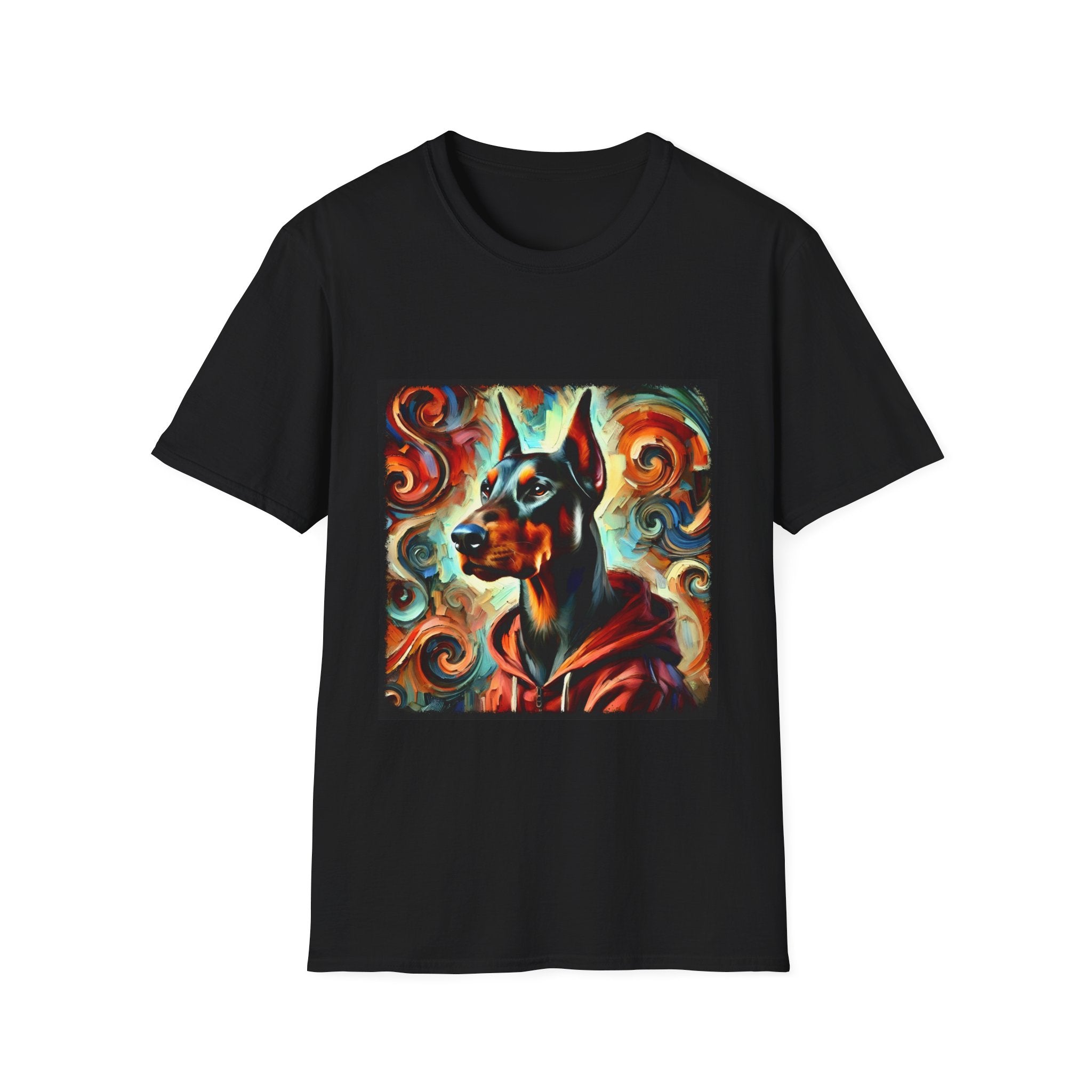 Doberman Pinscher Urban Swirl | Unisex Dog T-Shirt