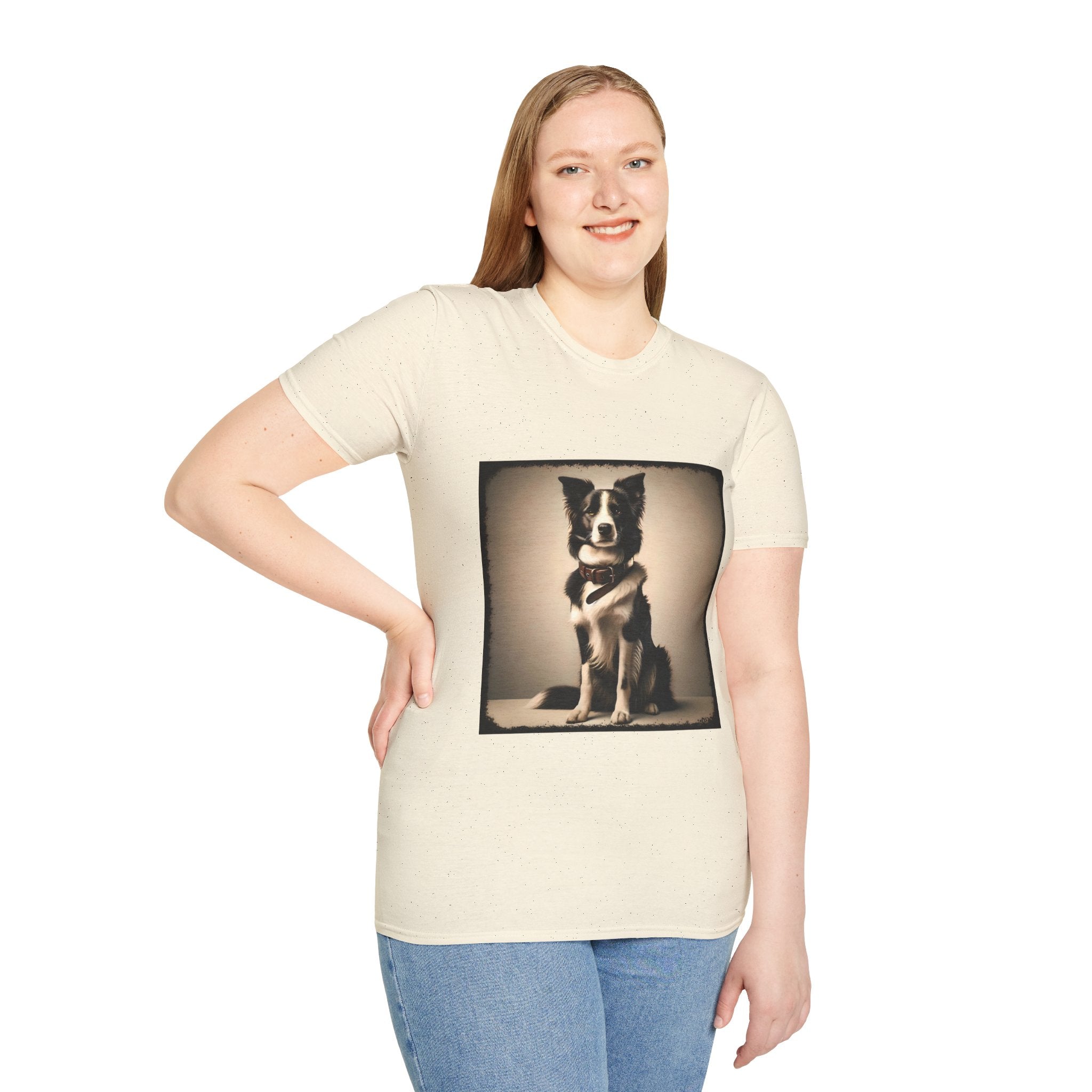 Border Collie Composed Charm | Unisex Dog T-Shirt