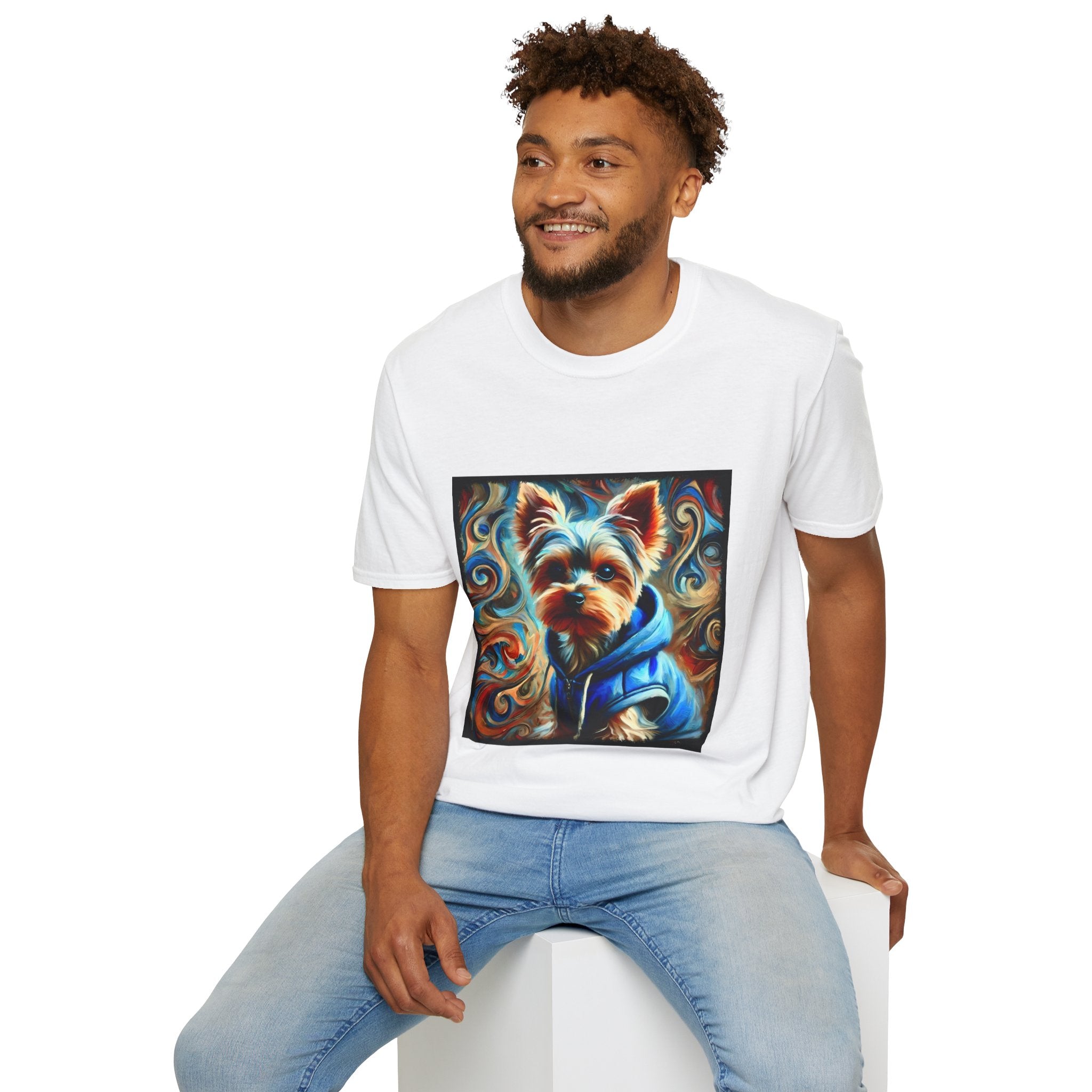 Yorkshire Terrier Metro Swirl | Unisex Dog T-Shirt