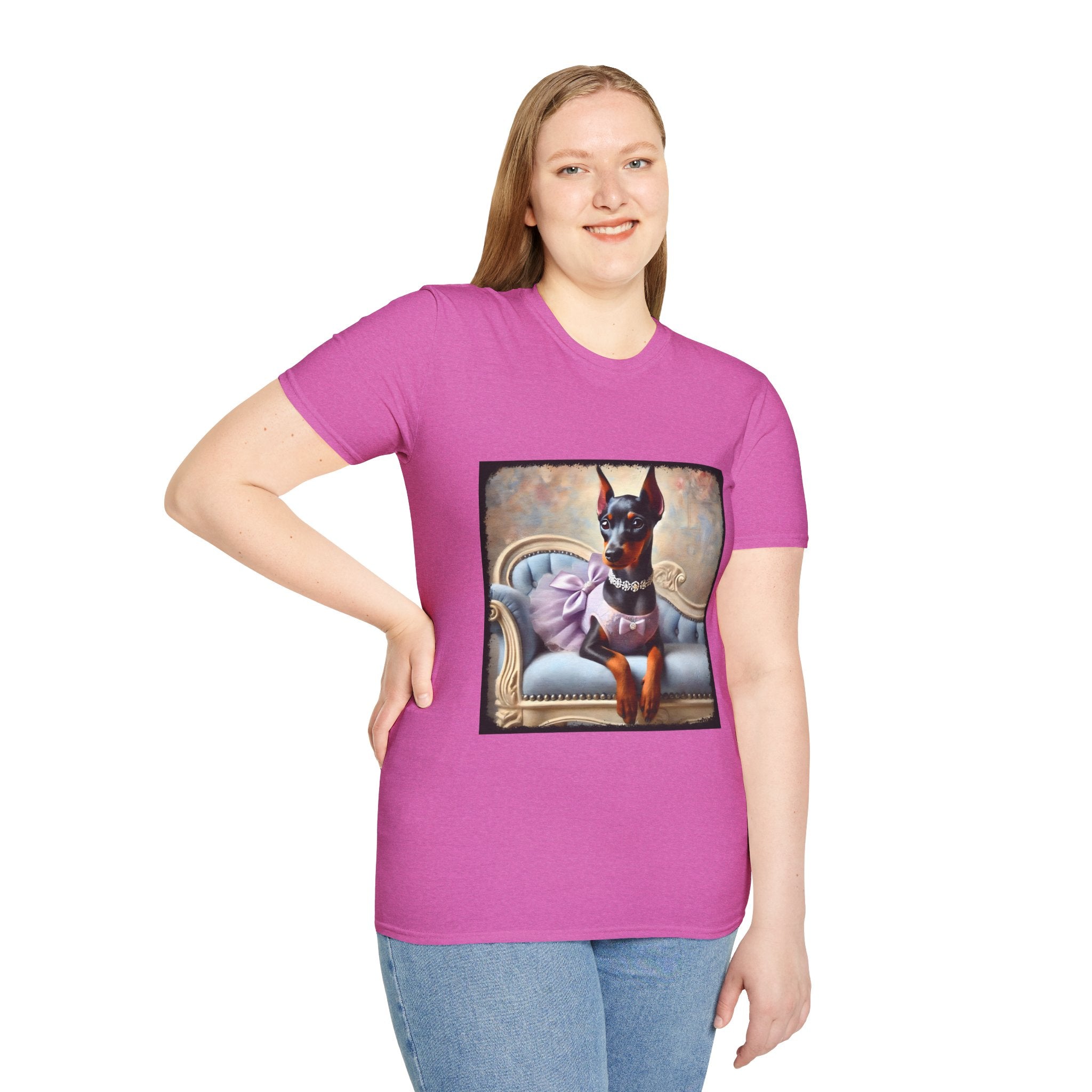 Doberman Pinscher Purple Princess Classic | Unisex Dog T-Shirt